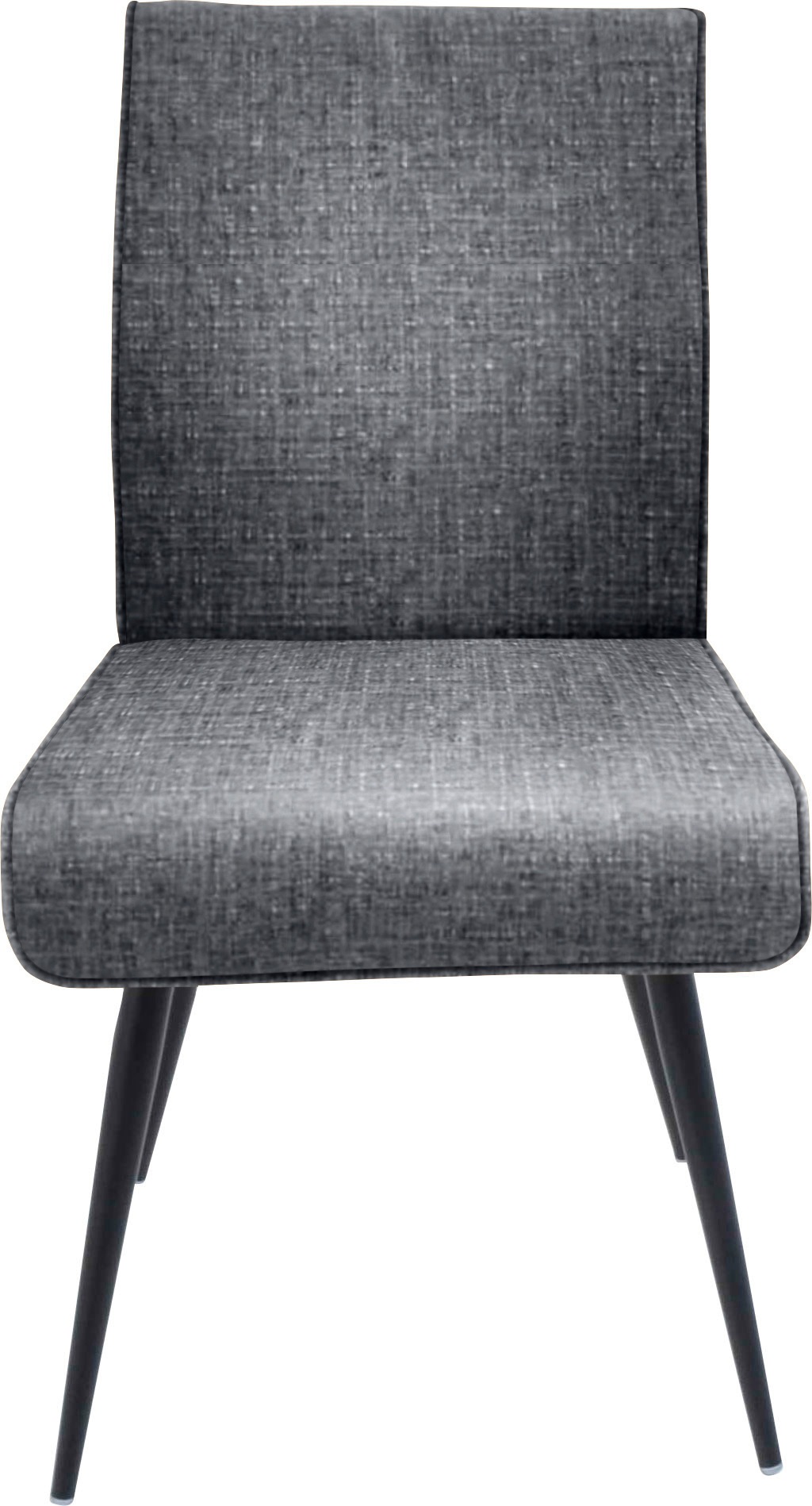 K+W Komfort & Wohnen 4-Fußstuhl »Giacomo I«, 1 St., Flachgewebe 775, 4- Fußstuhl mit umlaufenden 4mm Keder am Rücken und Sitz, Metallfüße