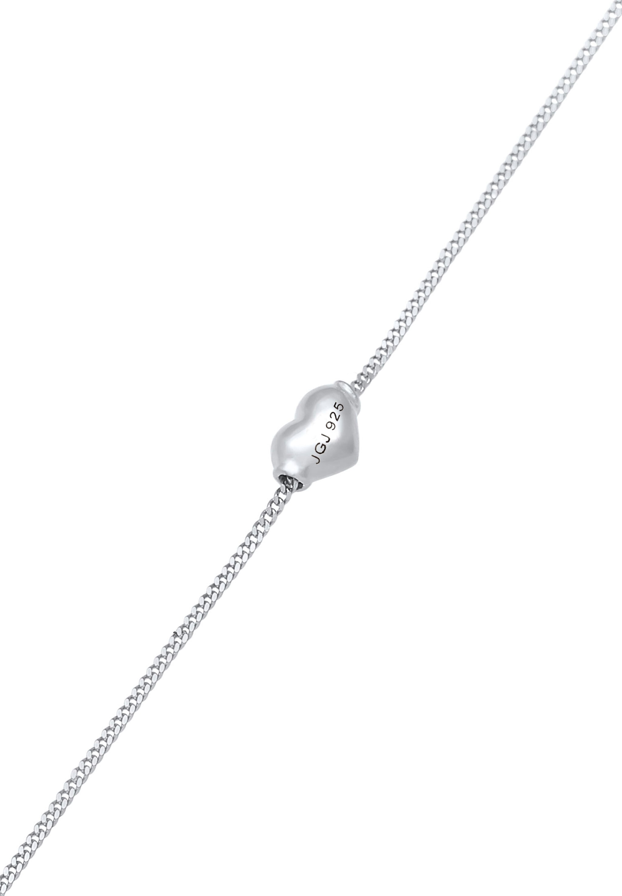 Elli Fußkette »Kinder Herz Liebe Sommer 925 Silber«