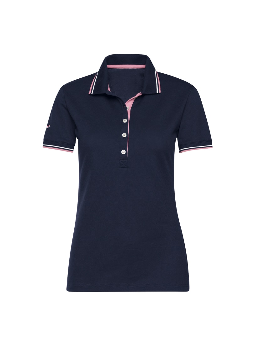 Trigema Poloshirt »TRIGEMA Slim Fit Poloshirt mit kontrastfarbigen Akzenten«, (1 tlg.)