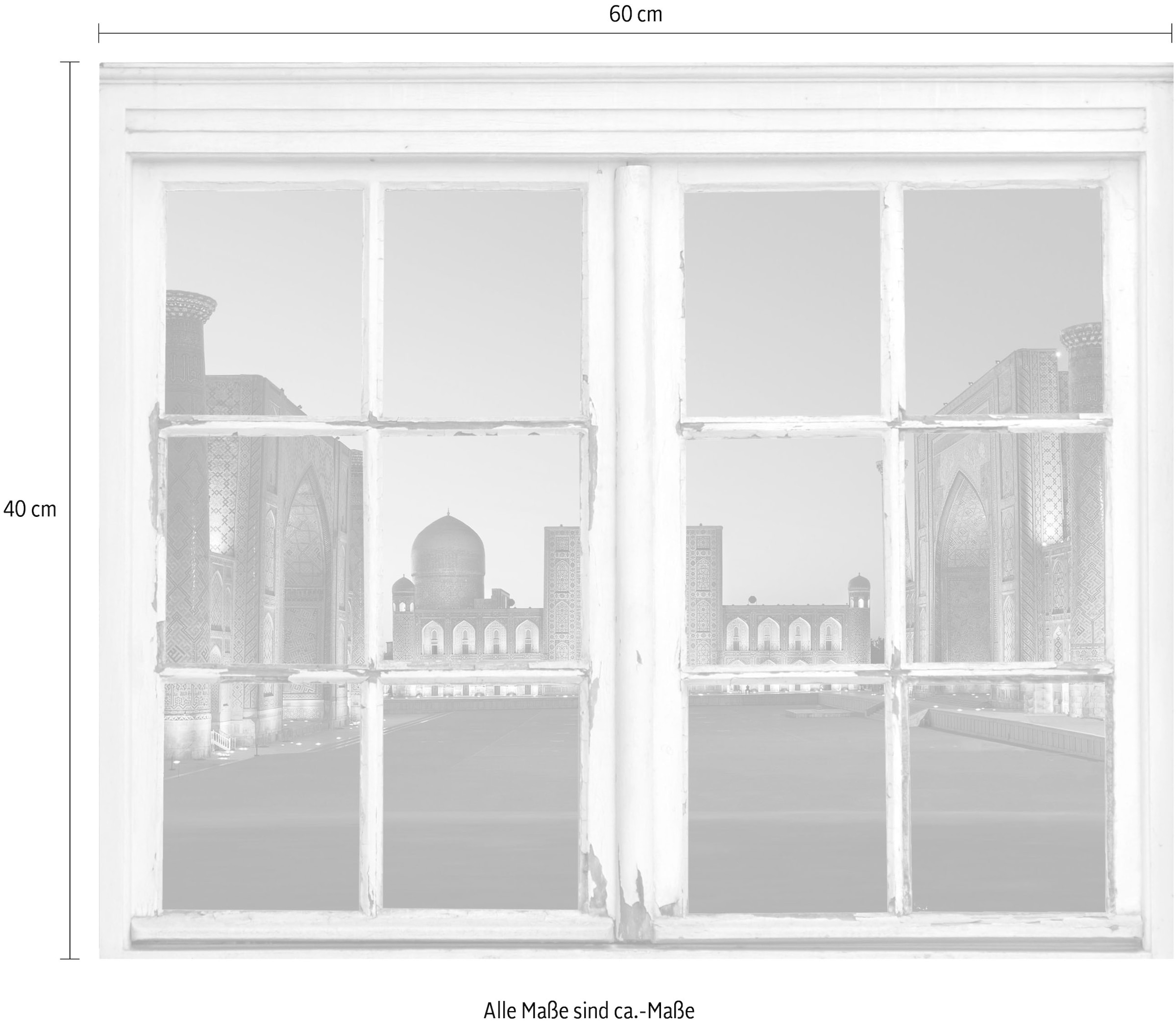 queence Wandsticker »Palast«, Wandsticker, Wandbild, selbstklebend, Palast, Schloss