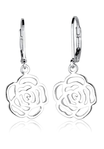 Elli Paar Ohrhänger »Rose Blume Blütenform Romantisch Filigran Silber« kaufen