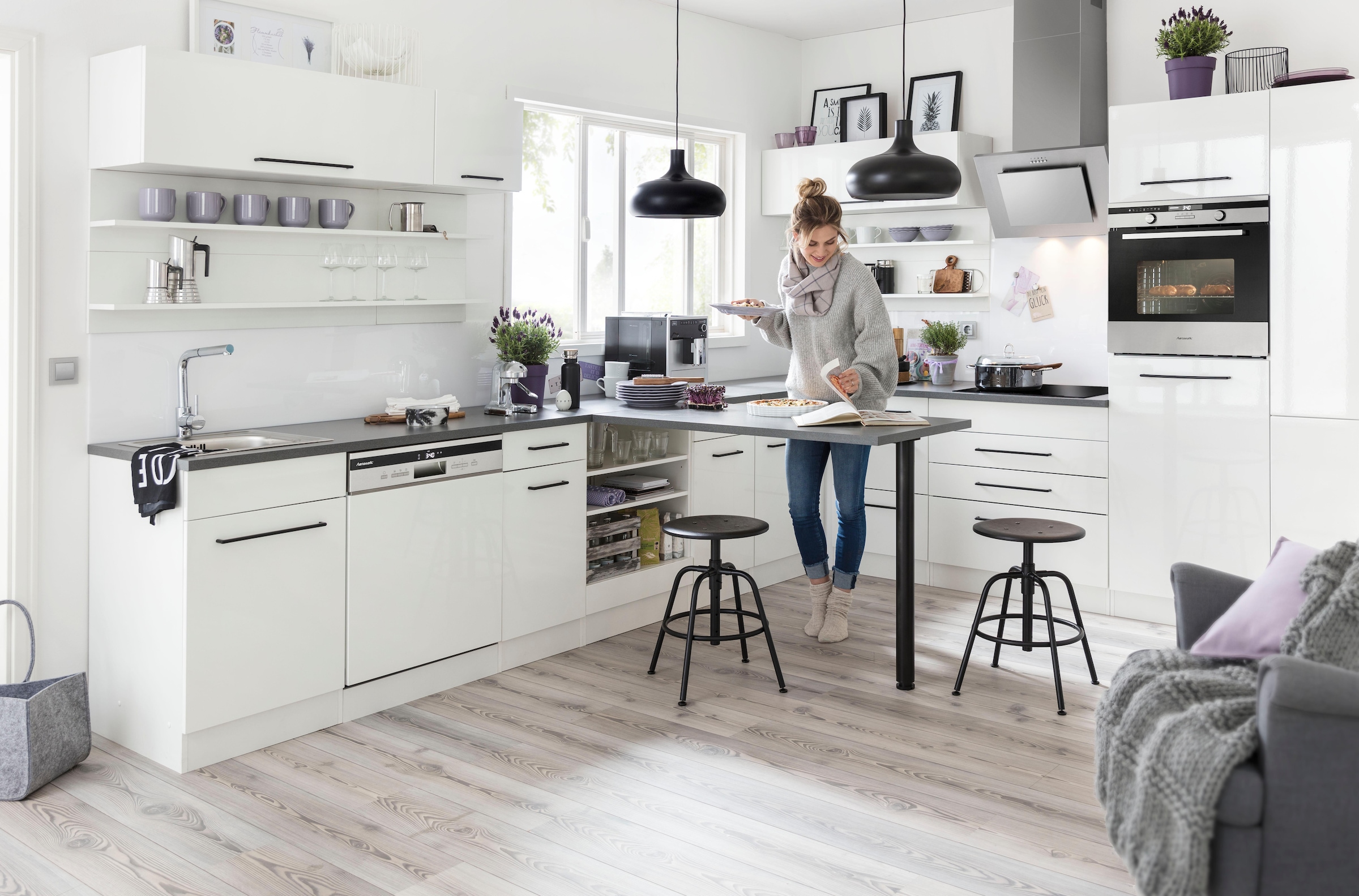 KOCHSTATION Hängeregal »KS-Tulsa«, 110 cm breit, 2 Ablagen