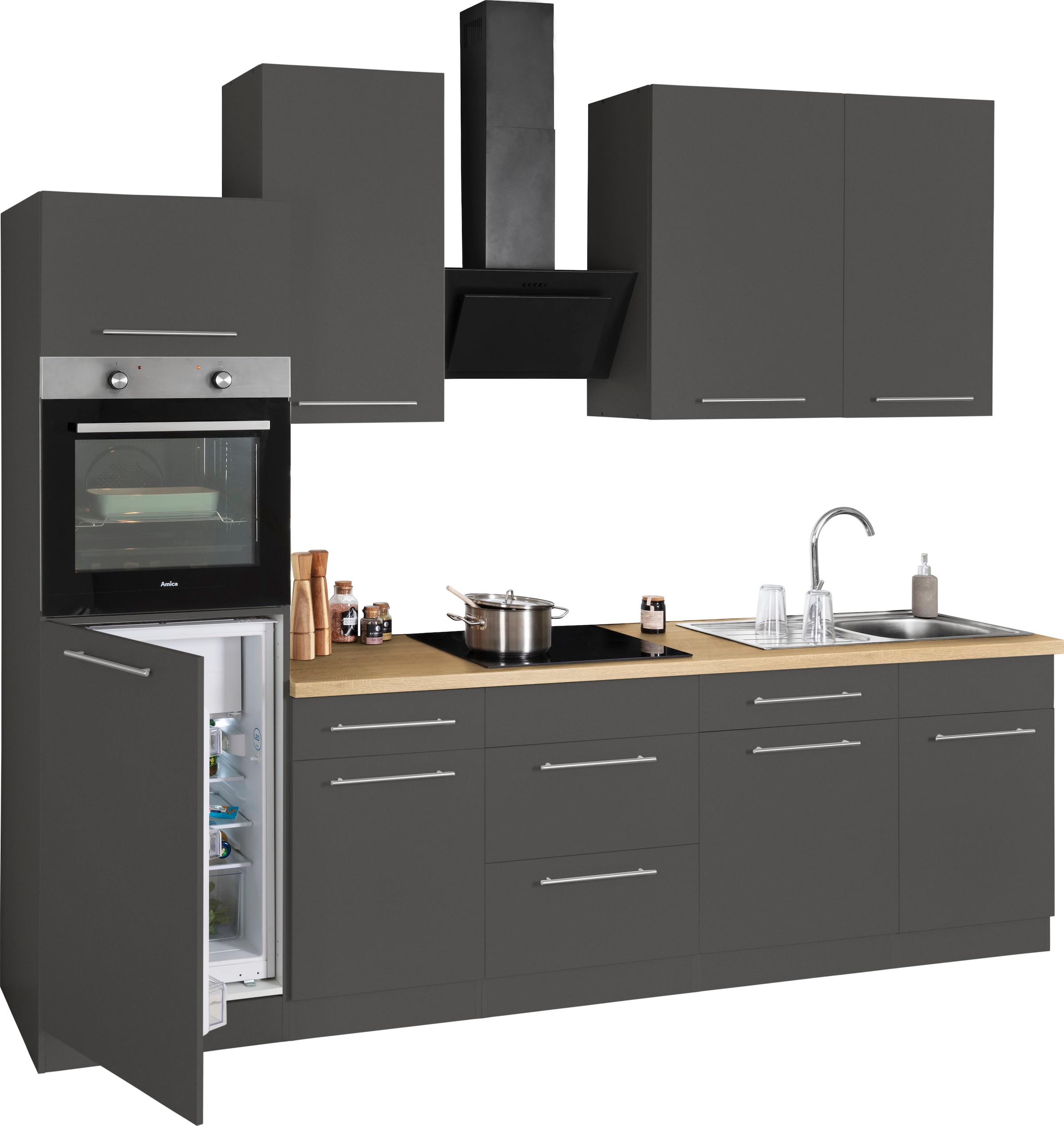 wiho Küchen Küchenzeile »Unna«, E-Geräte, kaufen cm Breite online 280 ohne