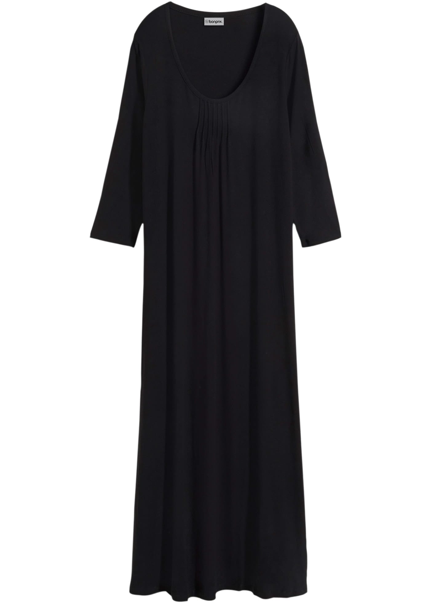 bonprix Maxikleid für Casualmode im Frühjahr und Sommer, A-Linie, mit 3/4-Ärmeln
