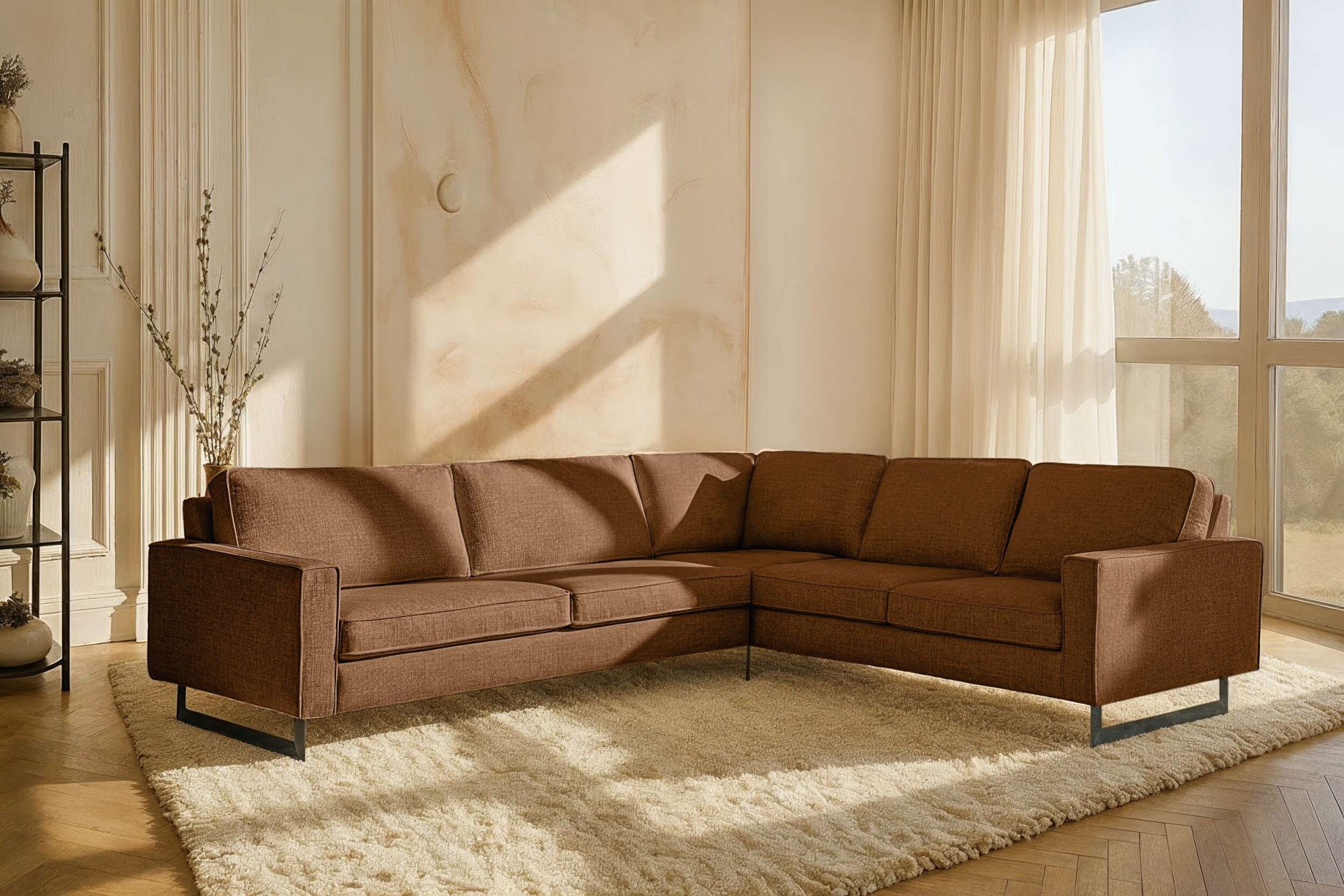 Home affaire Ecksofa »Pinto, XXL, 250/290 cm, langer Schenkel, Ottomane« Co günstig online kaufen