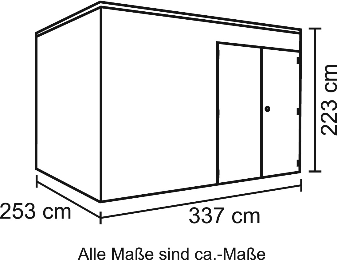 Skanholz Gartenhaus »CrossCube Brisbane 4«