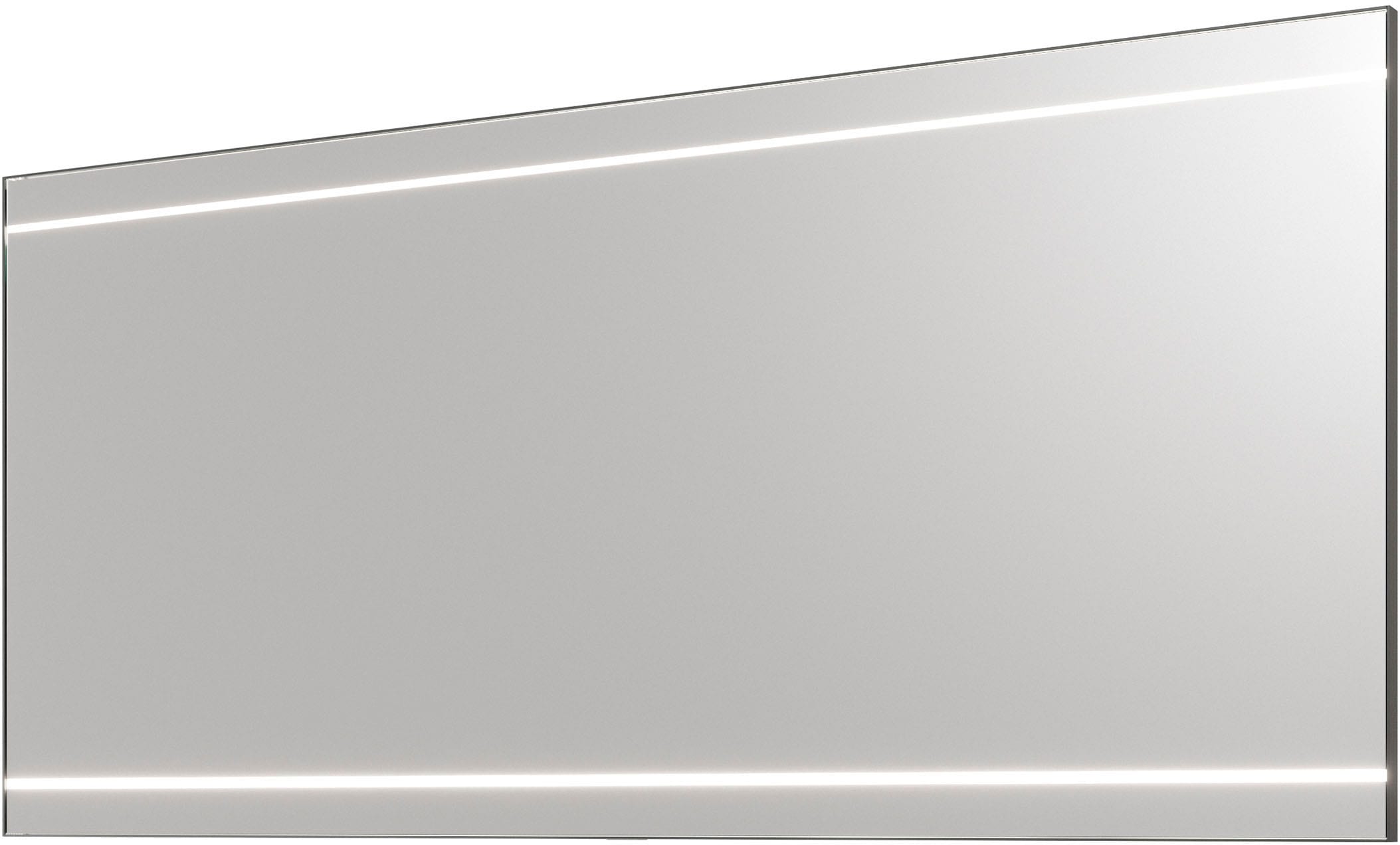 Saphir Badmöbel-Set »Balto 2-teilig Mineralmarmor-Doppelwaschtisch mit LED-Spiegel«, (2 St.), Waschplatz 150 cm breit, 4 Schubladen, inkl. Schubladendämpfer