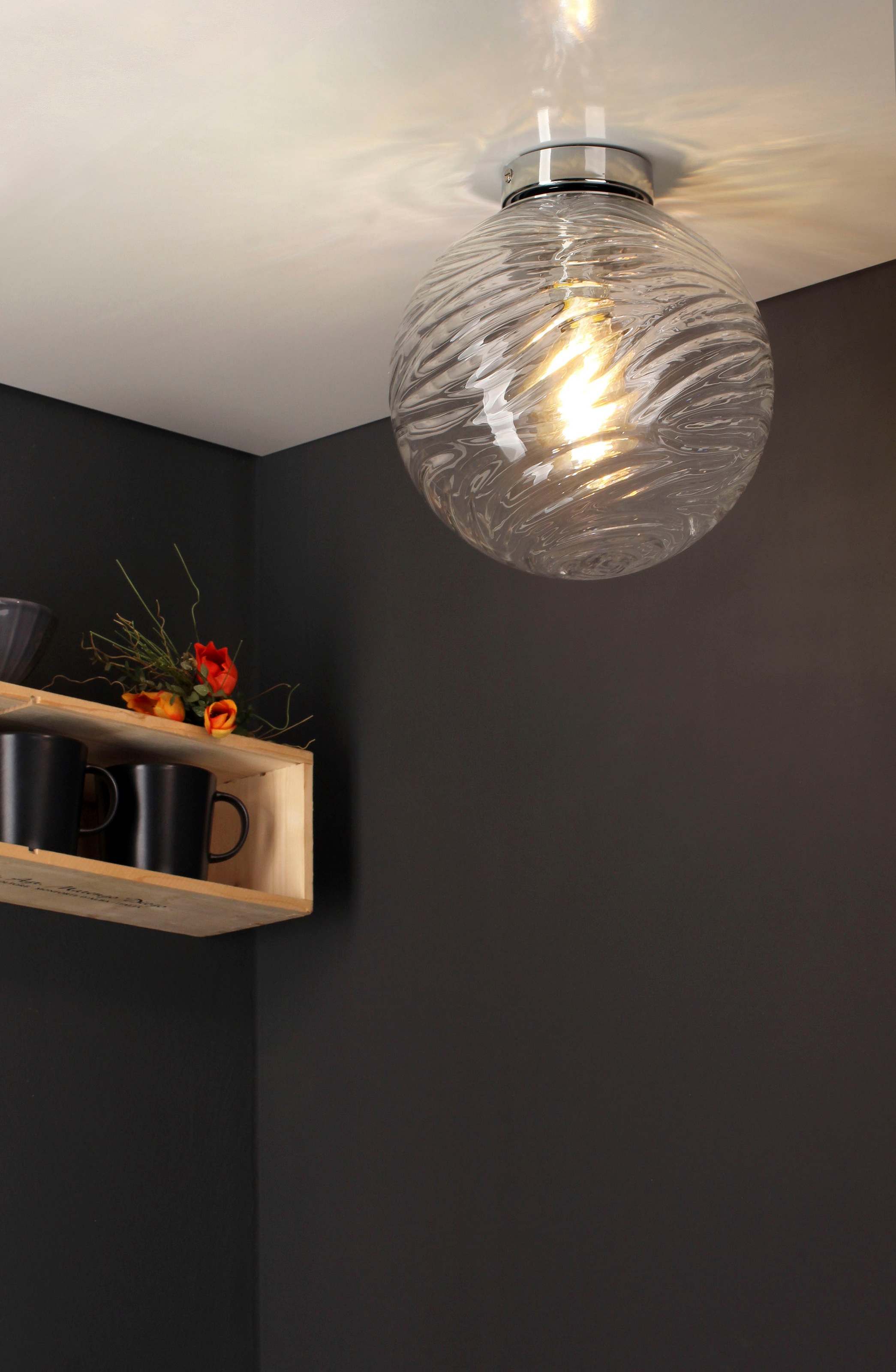 ECO-LIGHT Hängeleuchte »Nereide«, Leuchtmittel E27 | Leuchtmittel wechselbar, hochwertiges Glas