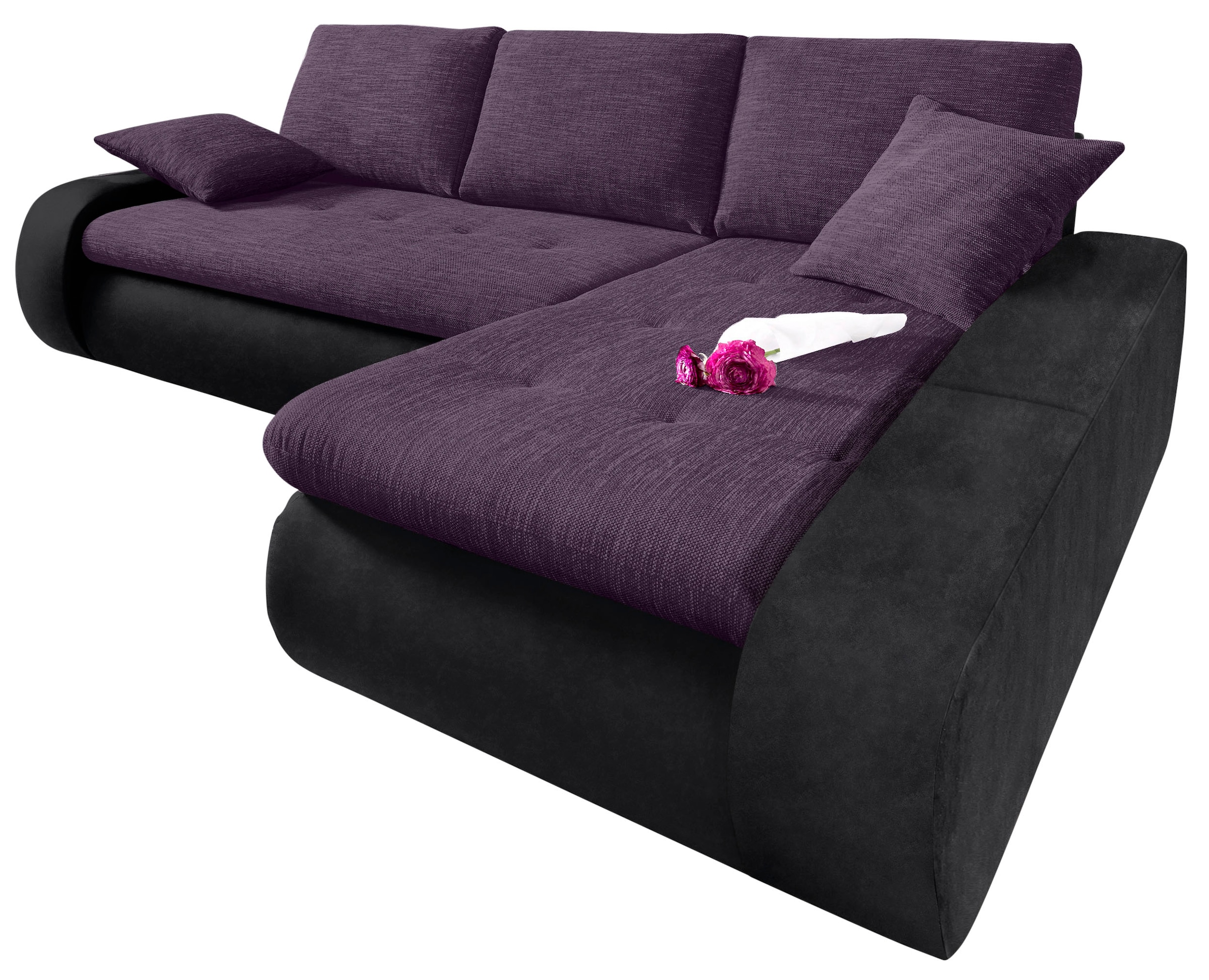 TRENDMANUFAKTUR Ecksofa »Indie, modern und bequem, Materialmix, OTTOs Choic günstig online kaufen