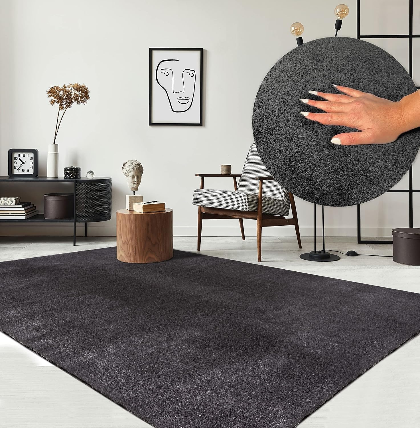 the carpet Teppich »Relax«, rechteckig, 16 mm Höhe, waschbarer Wohnzimmer T günstig online kaufen