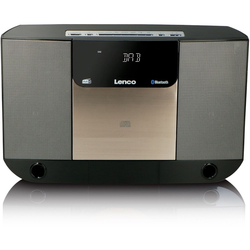 Lenco Microanlage »DAR-045BK«, (Bluetooth Digitalradio (DAB+) 10 W)