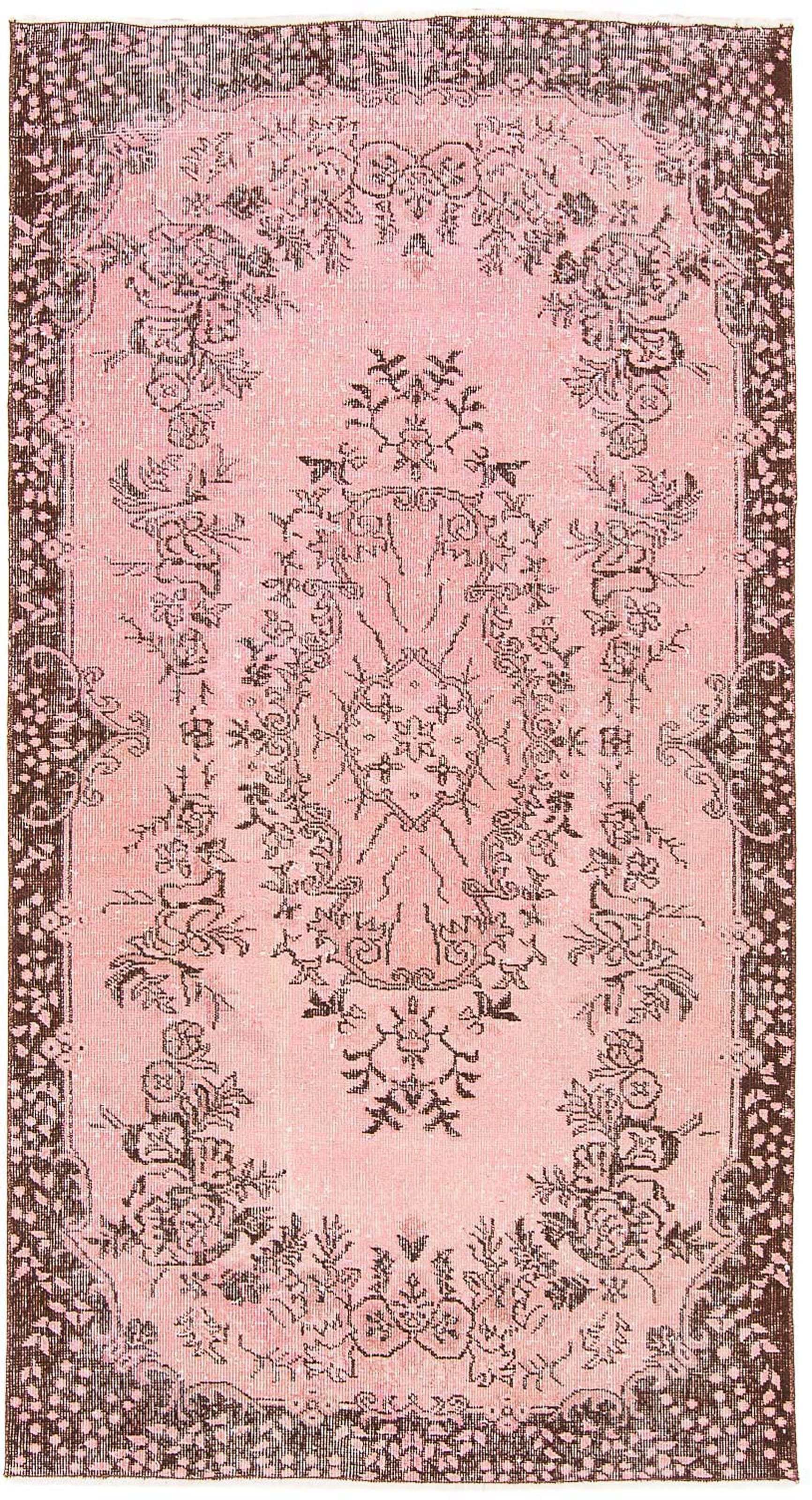 morgenland Teppich »Vintage - 217 x 118 cm - rosa«, rechteckig, 8 mm Höhe, günstig online kaufen