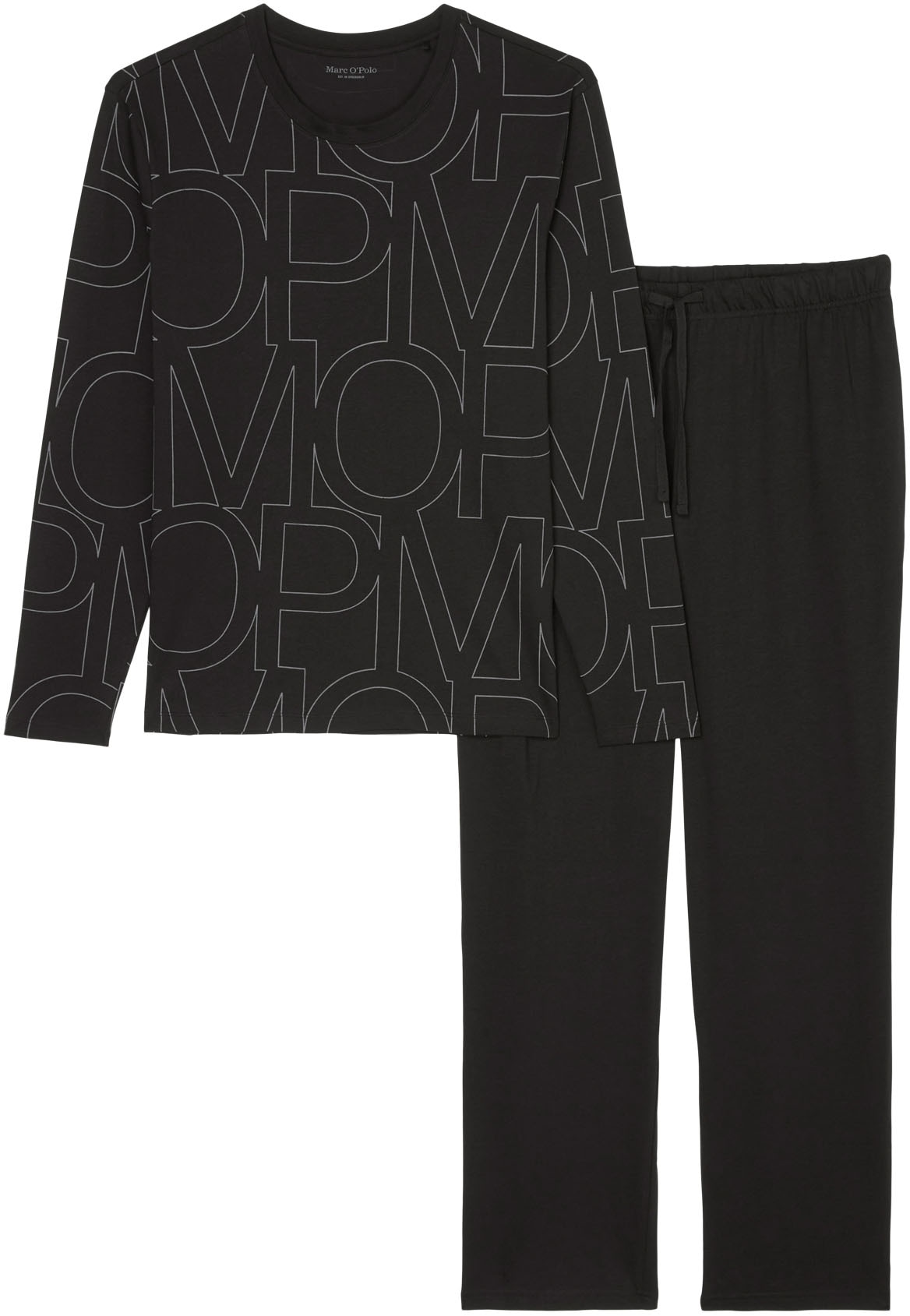 Marc O'Polo Pyjama »Mix & Match Cotton«, (2 tlg.), mit elastischem Bund mit Tunnelzug und Kordel