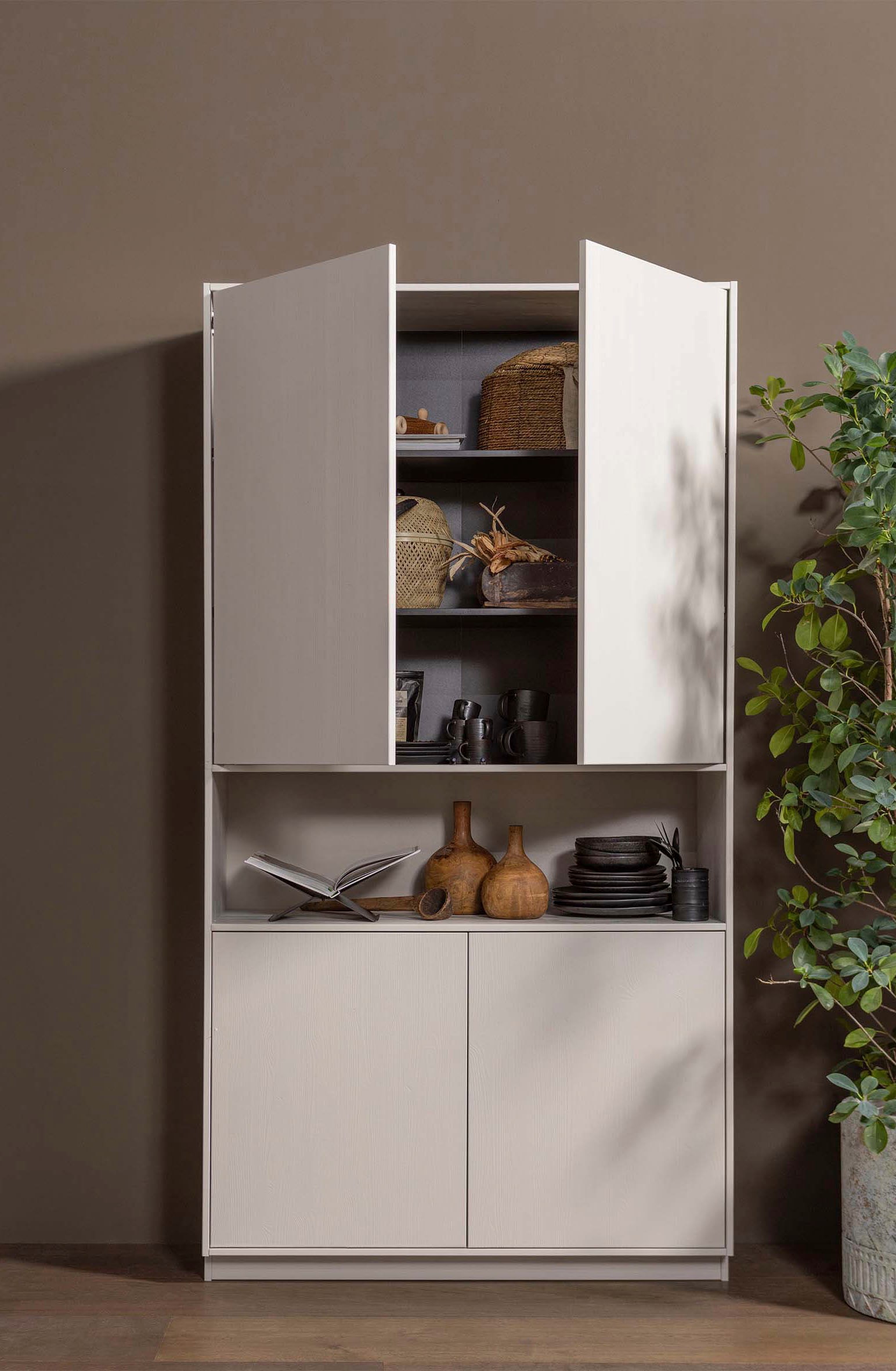 WOOOD Buffet "Finca", mit modernem Push-to-Open-System, Breite 110 cm günstig online kaufen