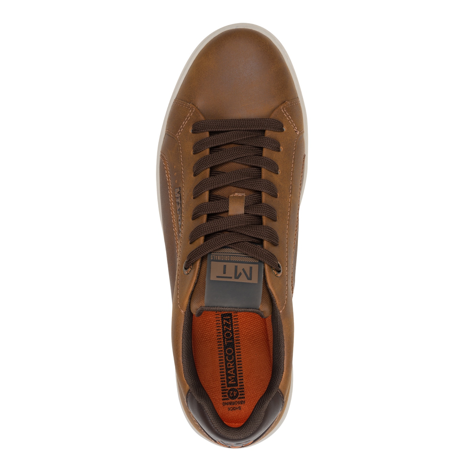 MARCO TOZZI Sneaker  , Freizeitschuh, Halbschuh, Schnürer mit Ziernähten und Kontrastbesatz