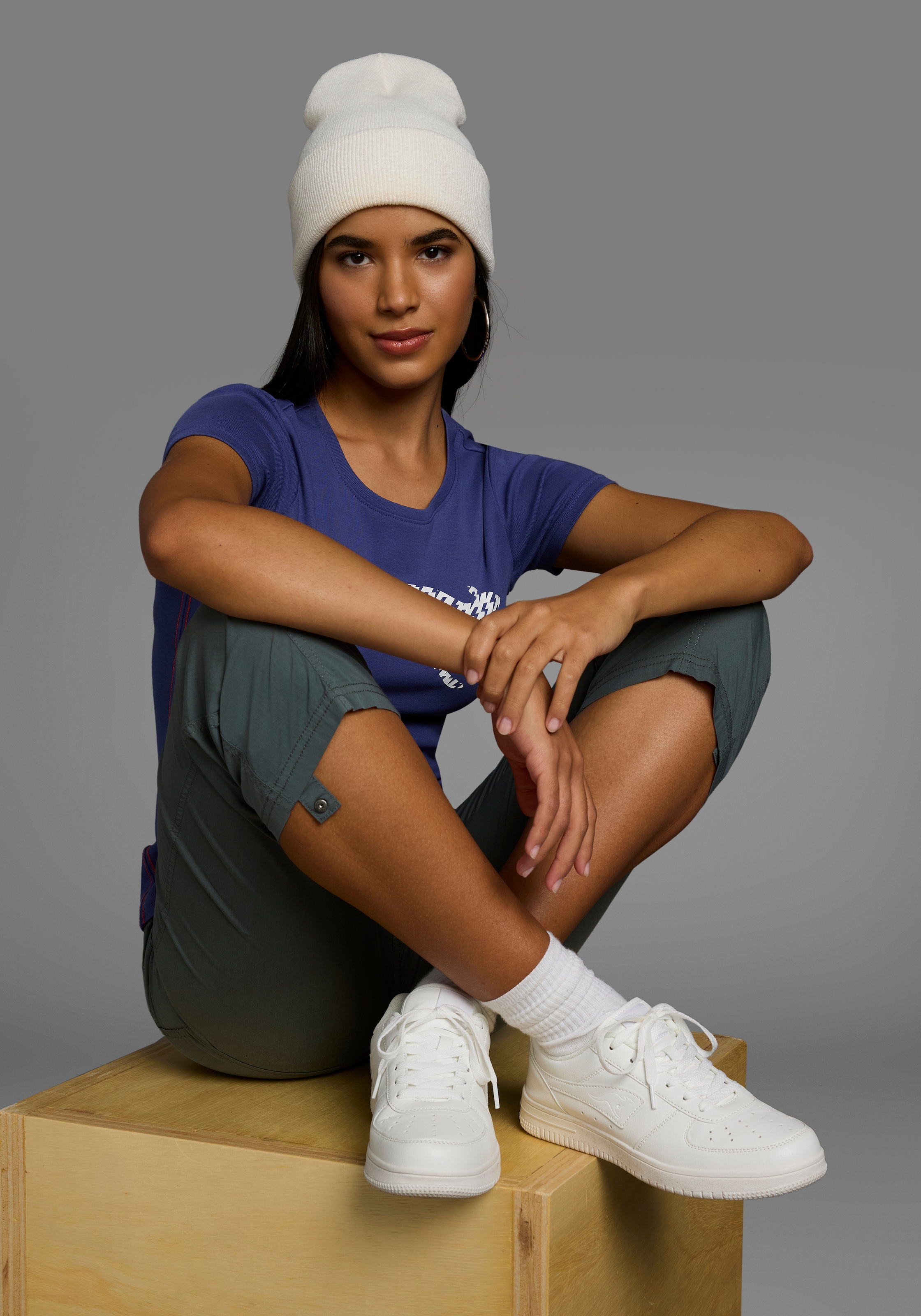 KangaROOS Kurzarmshirt Logo Print