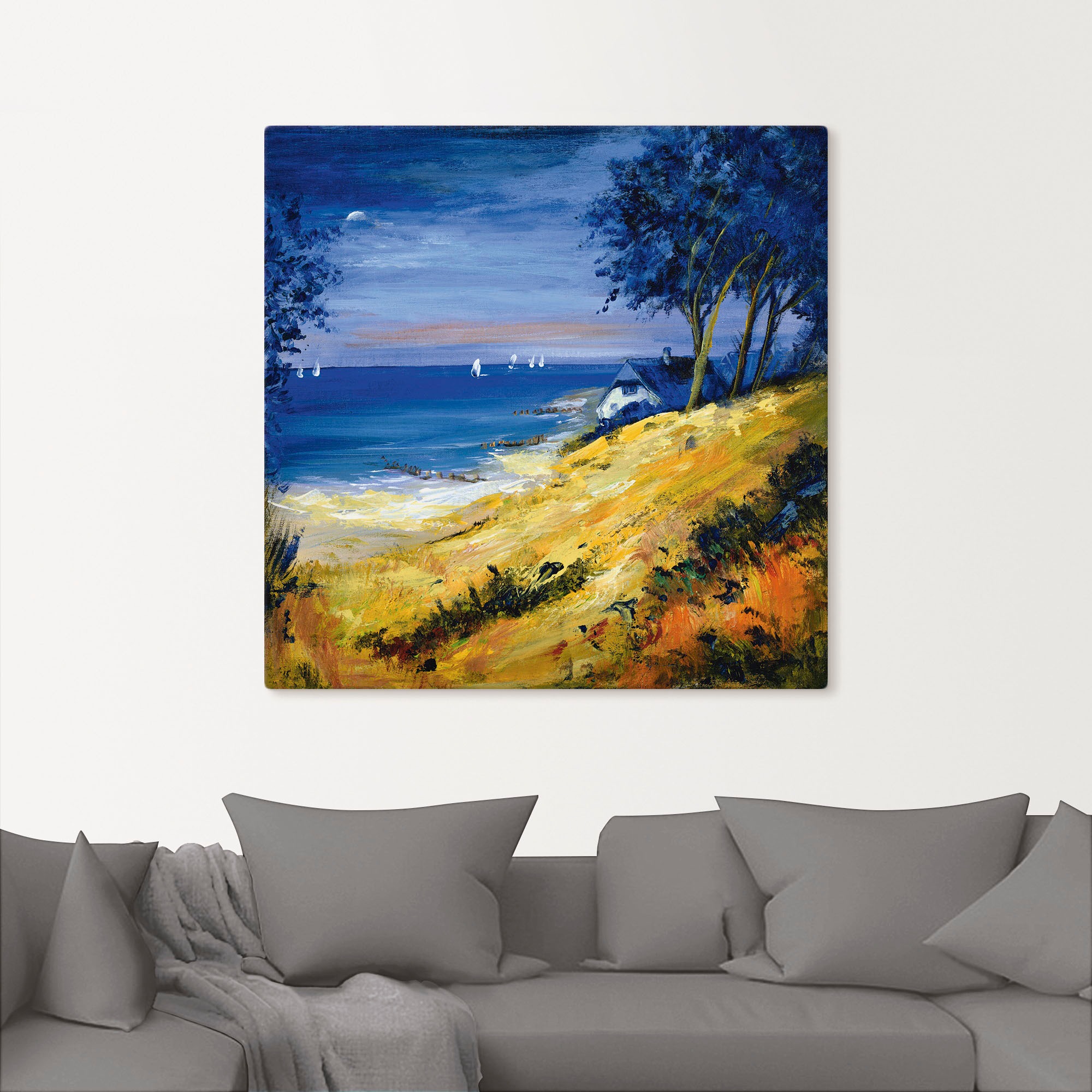 Artland Wandbild »Das Meer zu Hause«, Gewässer, (1 St.), als Leinwandbild, günstig online kaufen