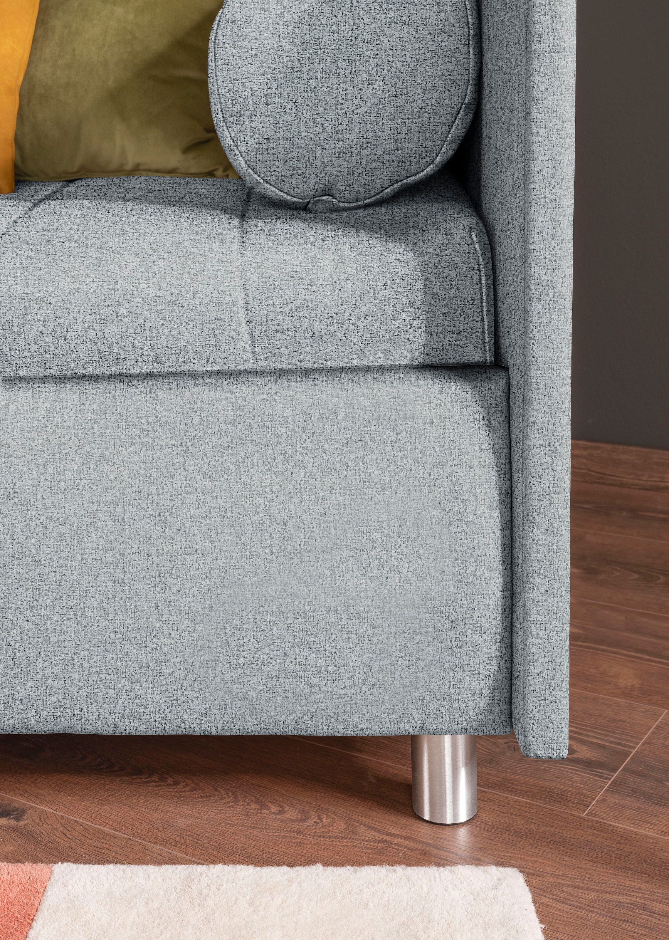 alina Schlafsofa »Kiana«, mit Bettkasten und Zierkissen, Liegefläche 90/200 cm oder 100/200 cm