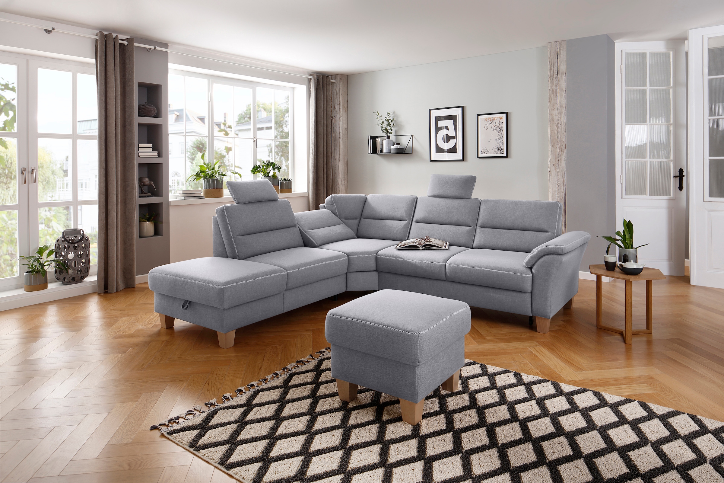 Home affaire Ecksofa »Soleo L-Form«, komfortabel durch Trapezecke mit Relax günstig online kaufen