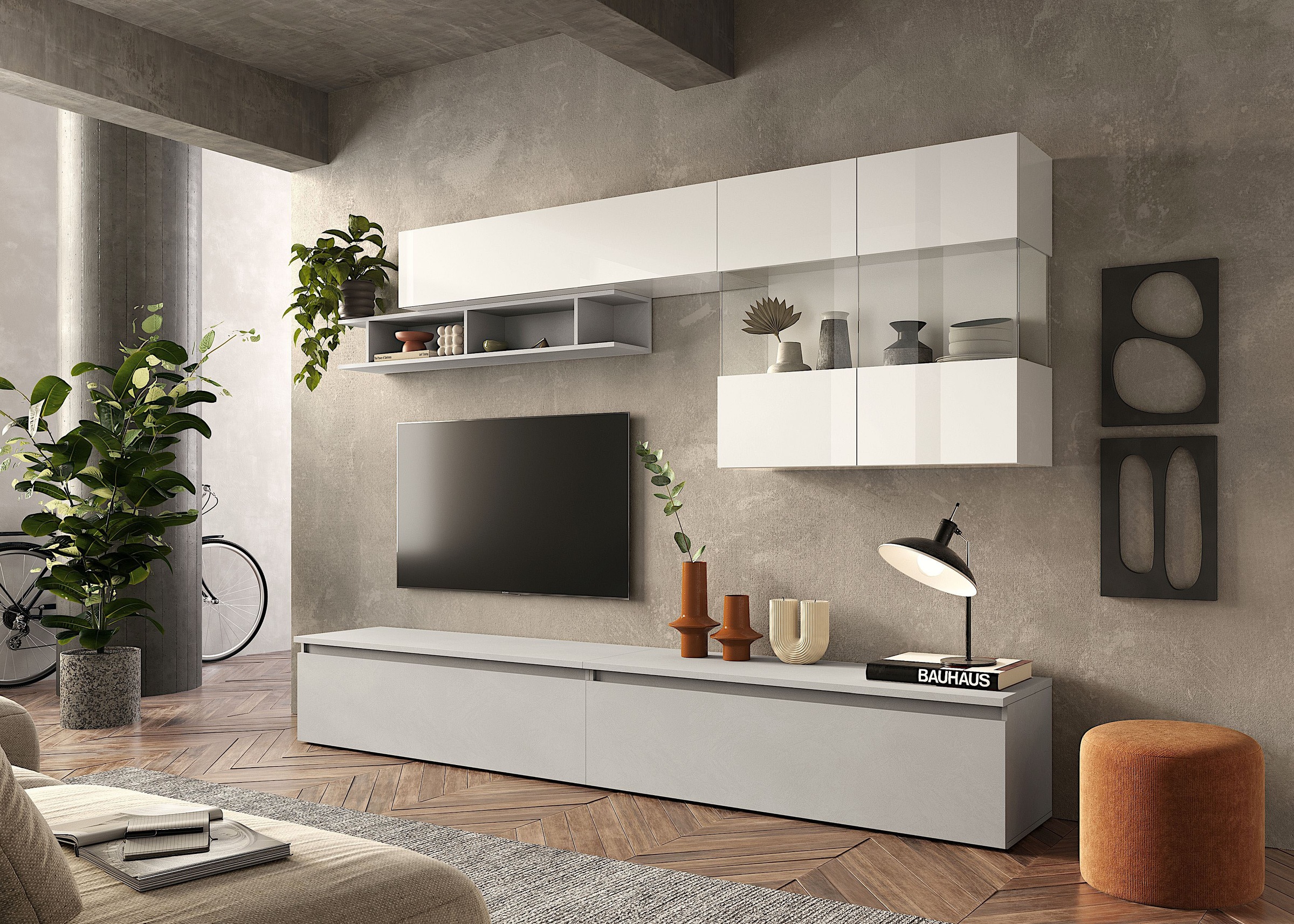 INOSIGN Wohnwand »INFINITY, 5tlg. Breite 276 cm, moderne Mediawand« 5 Stk. günstig online kaufen