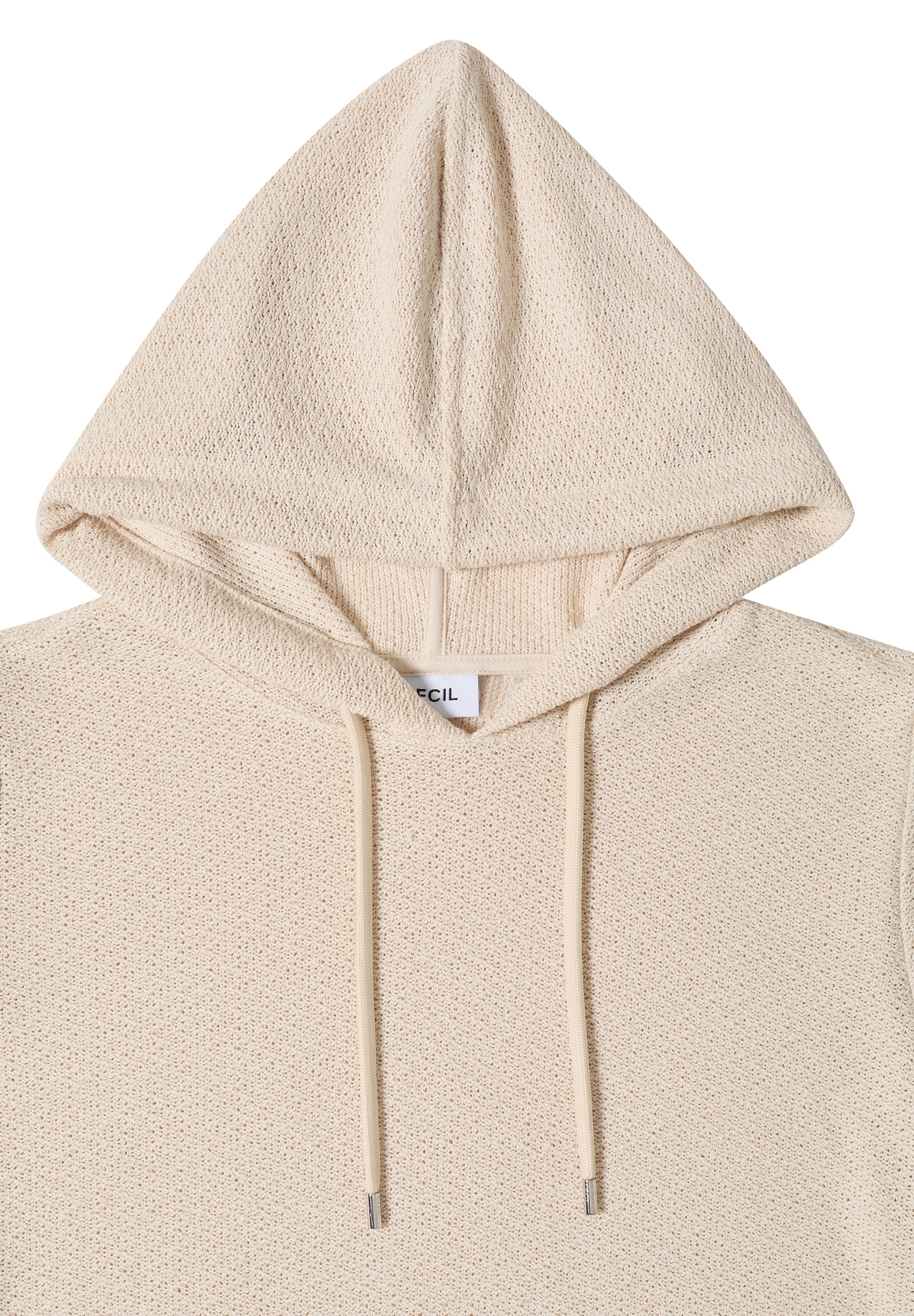 Cecil Kapuzenshirt Sommershirt mit Hoodie und Struktur