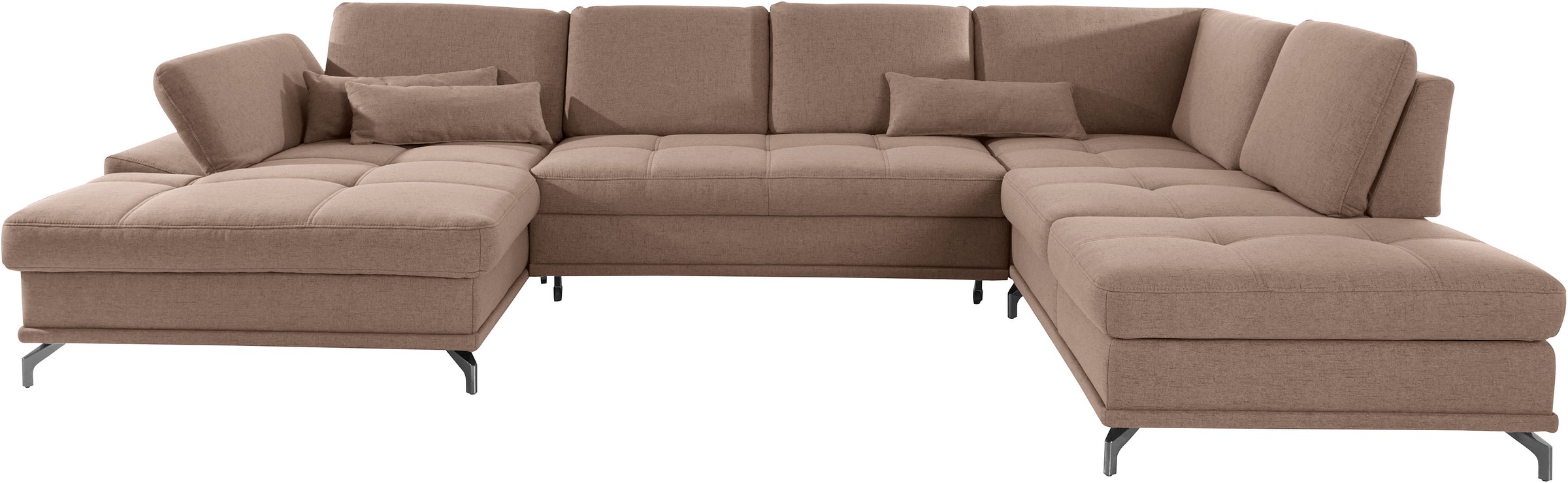 OTTO home Wohnlandschaft »Costello U-Form, B: 363 cm mit Sitztiefen-, Armte günstig online kaufen