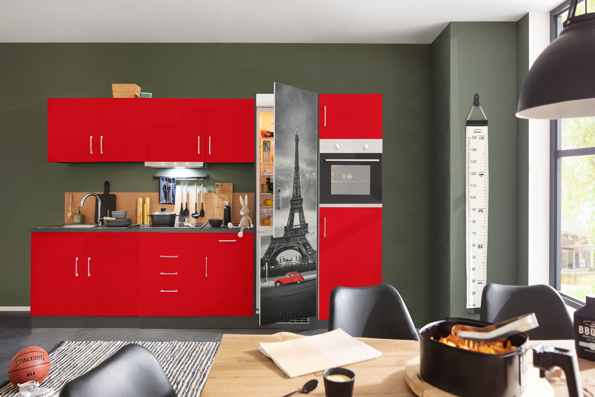 KOCHSTATION Küchenzeile "KS-Paris", mit E-Geräten, Breite 340 cm, mit große günstig online kaufen