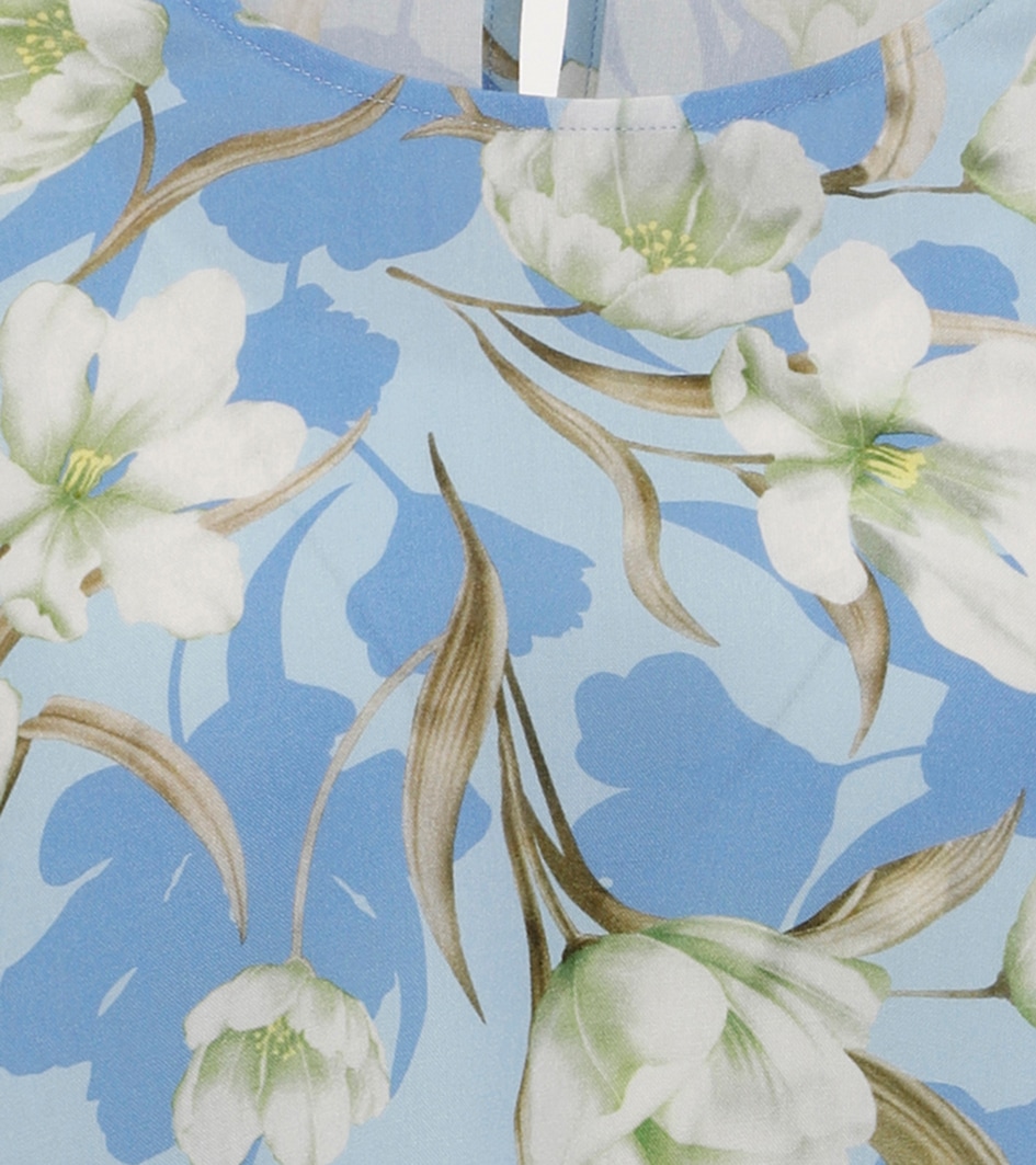 Aniston CASUAL Schlupfbluse, mit farbharmonischem Blumendruck