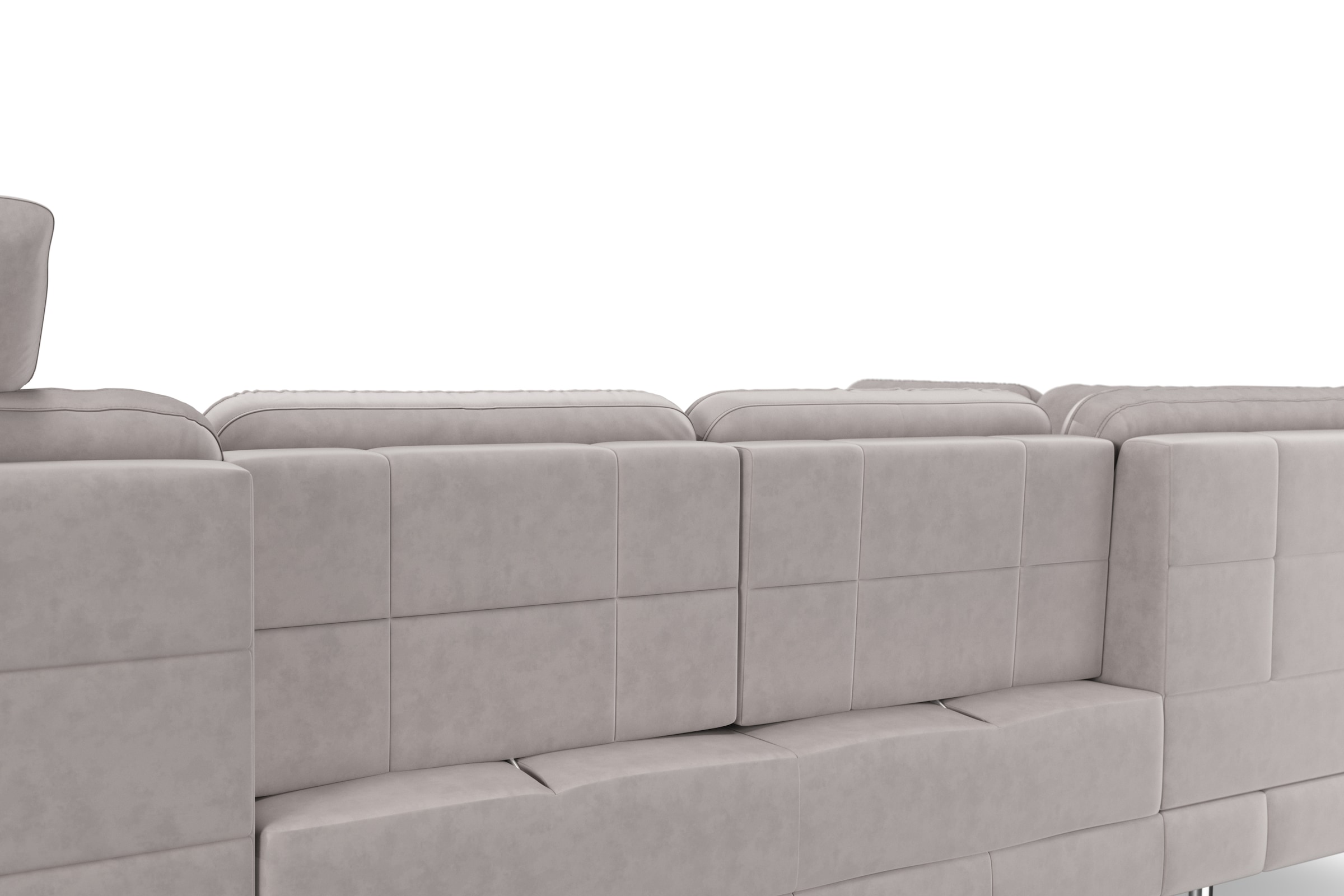 sit&more Wohnlandschaft »Bendigo U-Form«, inklusive Sitztiefenverstellung, Bodenfreiheit 15 cm, in 2 Fußfarben