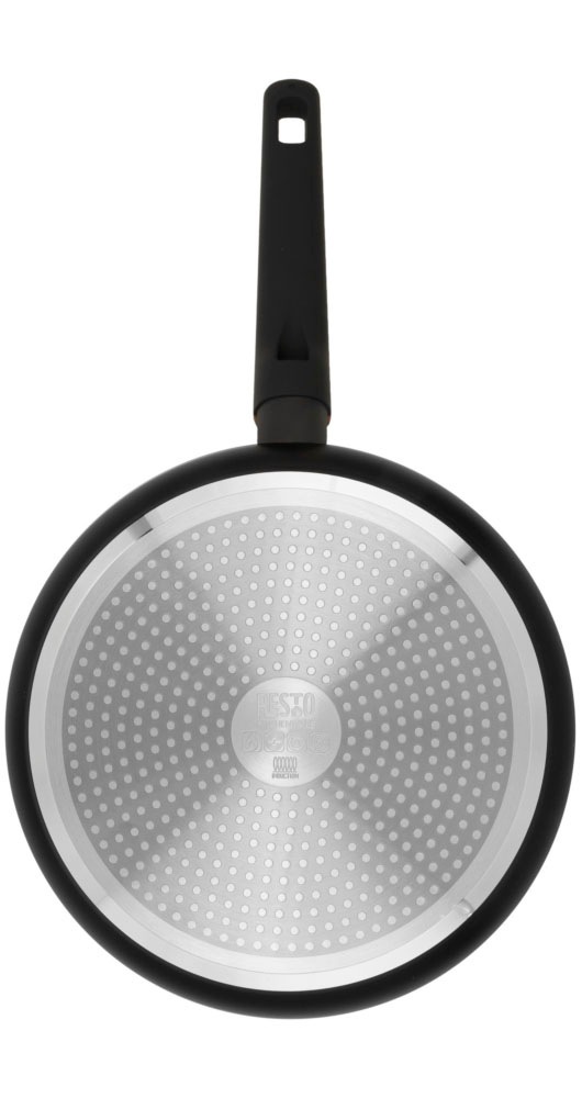 RESTO Kitchenware Bratpfanne »Mon, Universalpfanne antihaftbeschichtet und spülmaschinenfest«, Aluminium, (1 tlg.), mit verstärktem Boden und ergonomischem Griff in Holzoptik