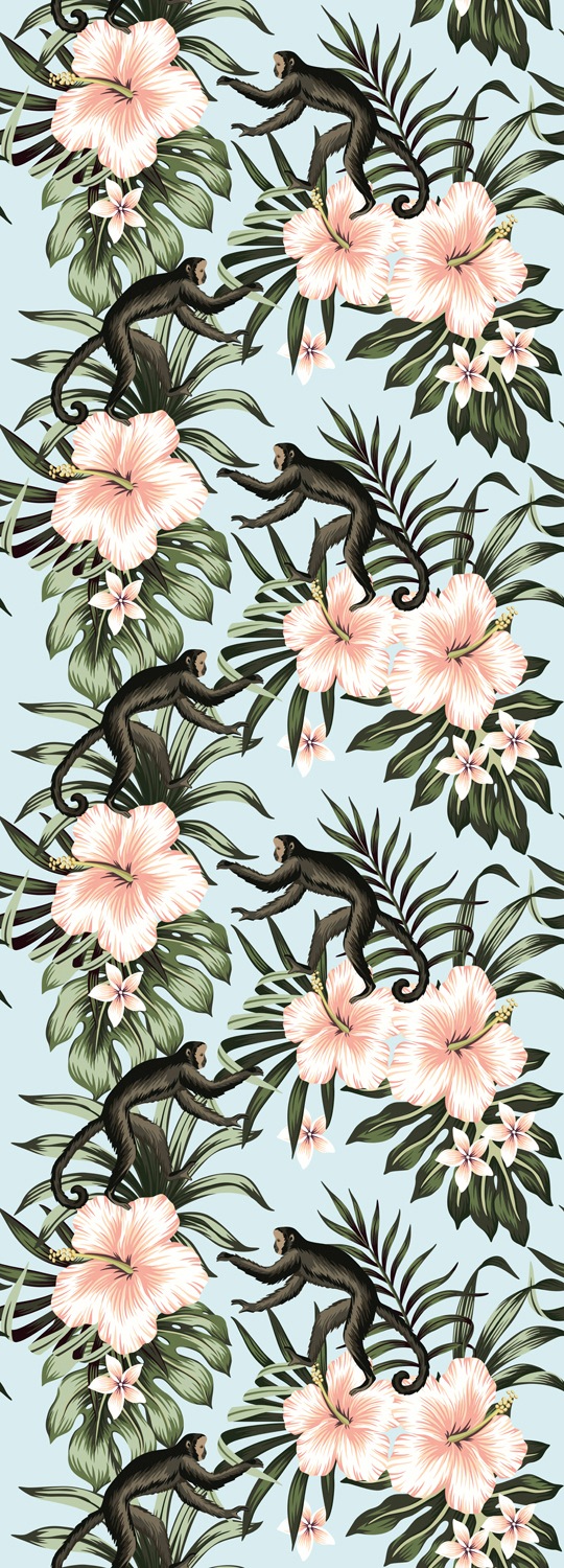 queence Vinyltapete »Annika«, bedruckt-Motiv-botanisch-floral-gemustert-nat günstig online kaufen