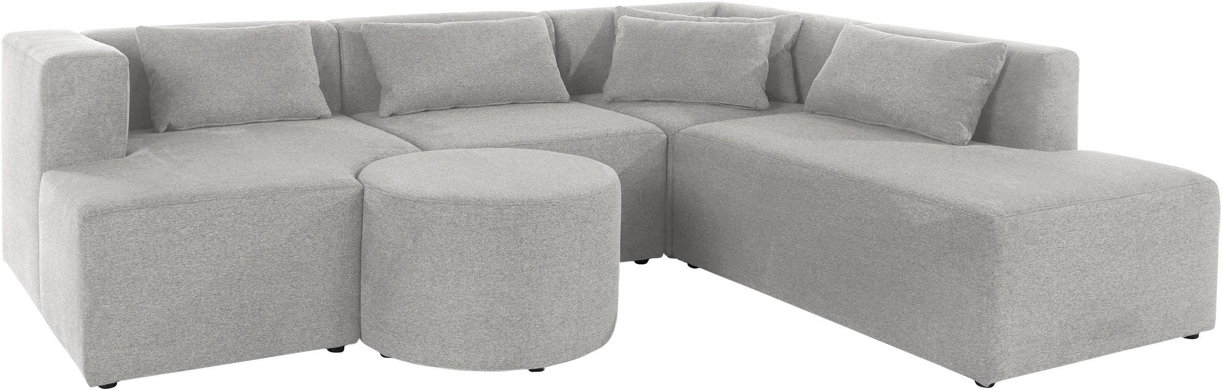 Leonique Ecksofa »Alexane L-Form«, zusammengesetzt aus Modulen, in vielen Bezugsqualitäten und Farben.
