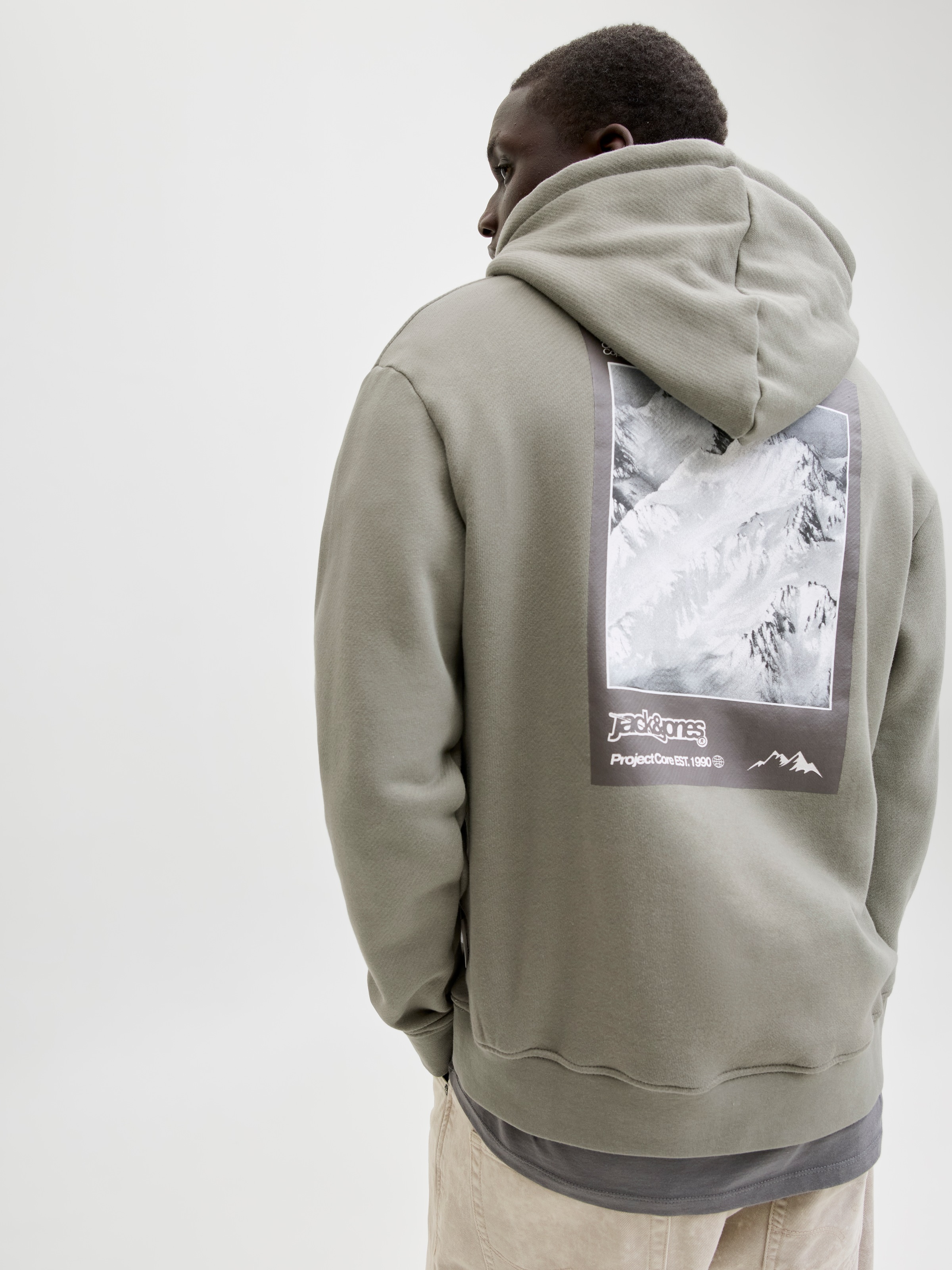 Jack & Jones Kapuzensweatshirt »JCOFLARE BACK PHOTO PRINT SWEAT HOOD«
