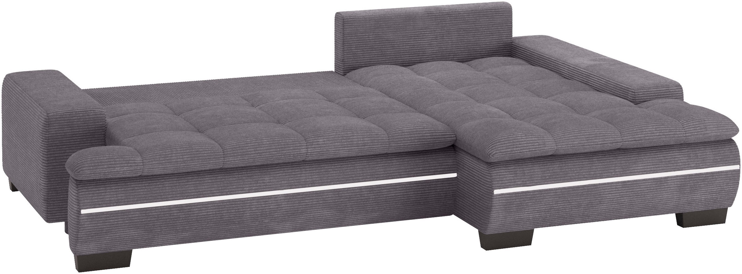 Mr. Couch Ecksofa »Haiti II, L-Form«, RGB-LED Beleuchtung, Kaltschaum, wahlweise mit Bett, Bettkasten