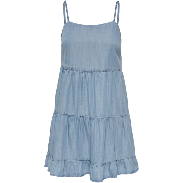 bestellen Jeanskleid ONLY STRAP DRESS« »ONLRAGNA im DNM Online-Shop