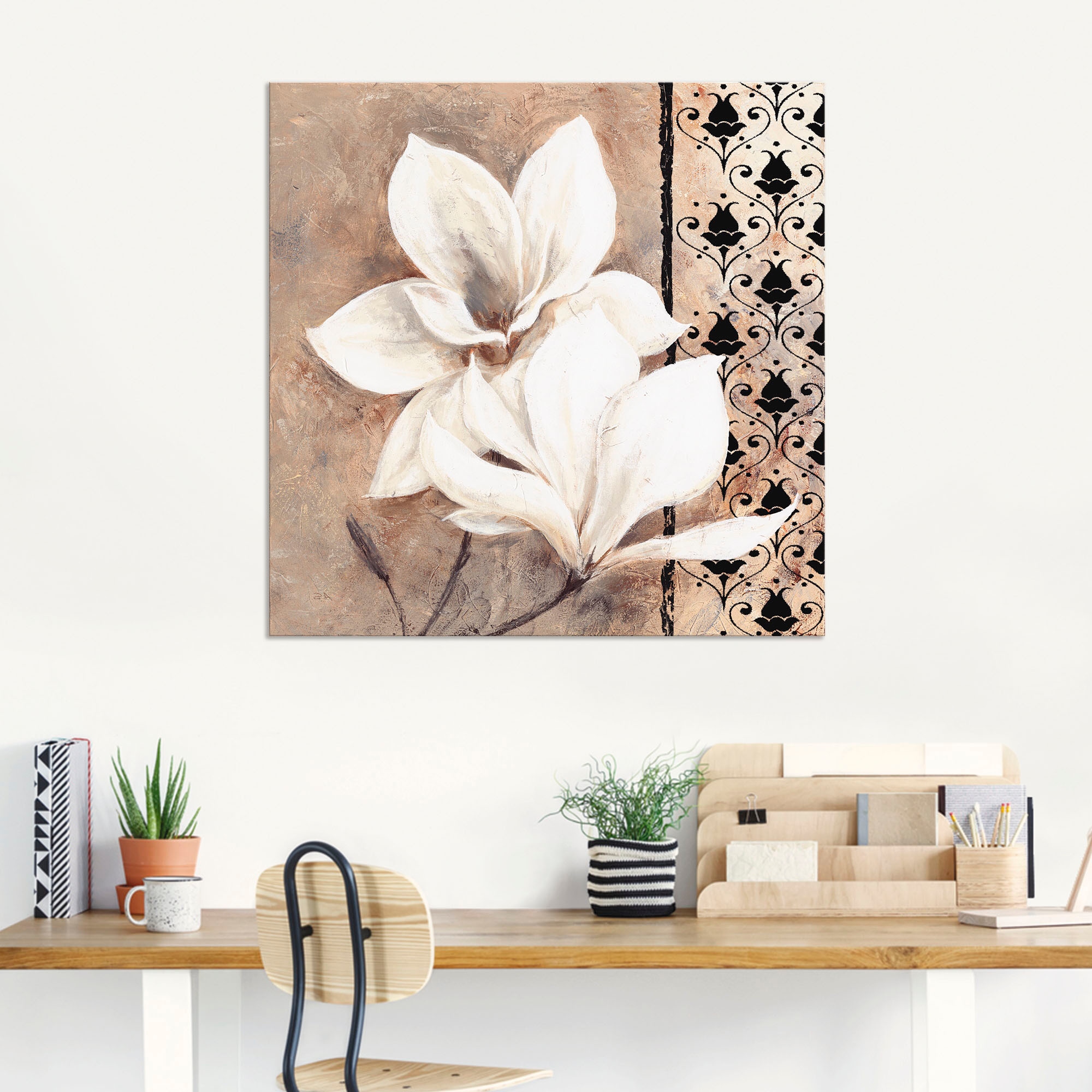 Artland Wandbild »Klassische Magnolien«, Blumenbilder, Rechnung bestellen Leinwandbild, versch. Alubild, Größen auf Poster als (1 Wandaufkleber St.), oder in