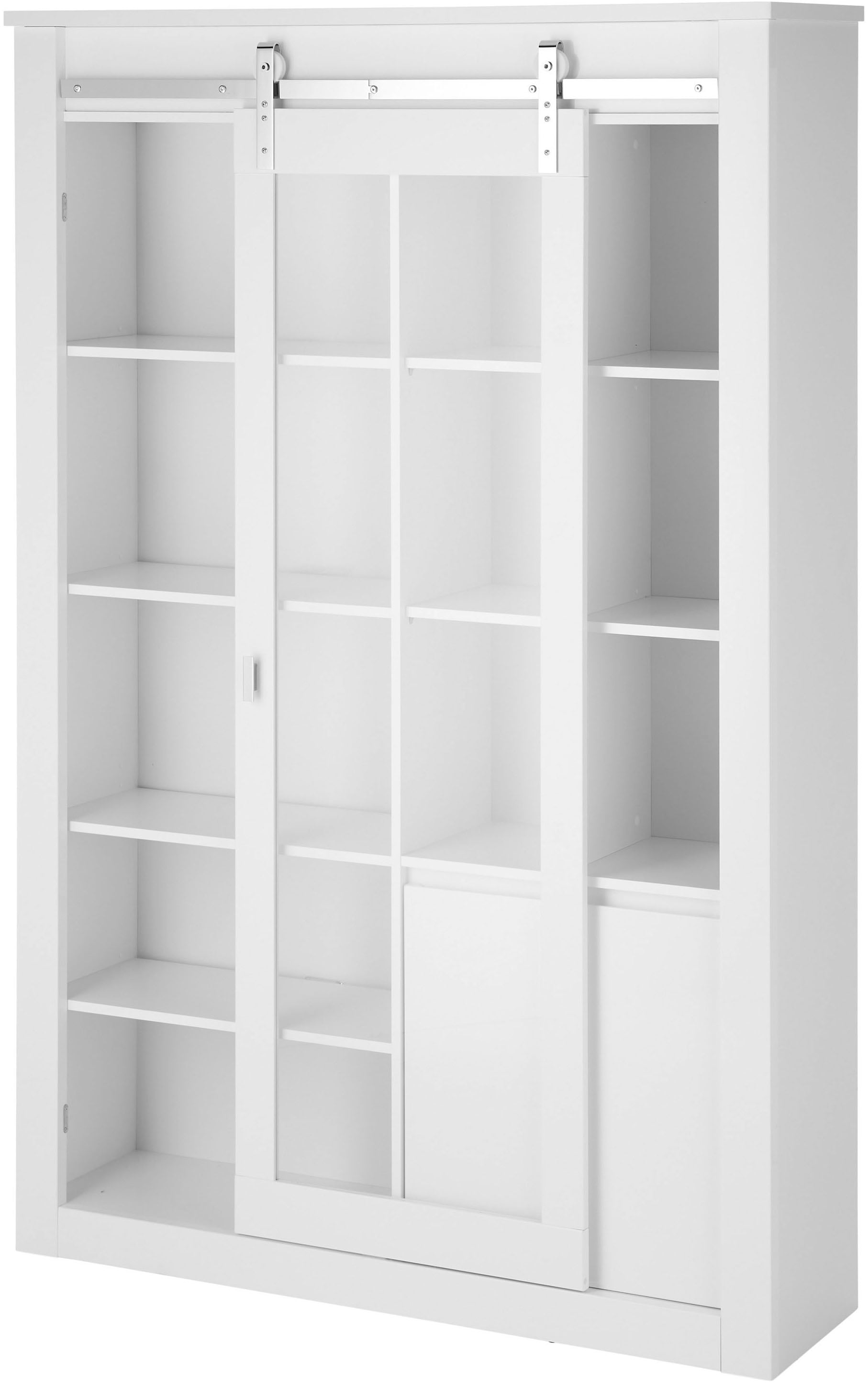 Home affaire Vitrine »Daytona, moderner Hochschrank, Glasvitrine in Weiß Hochglanz«