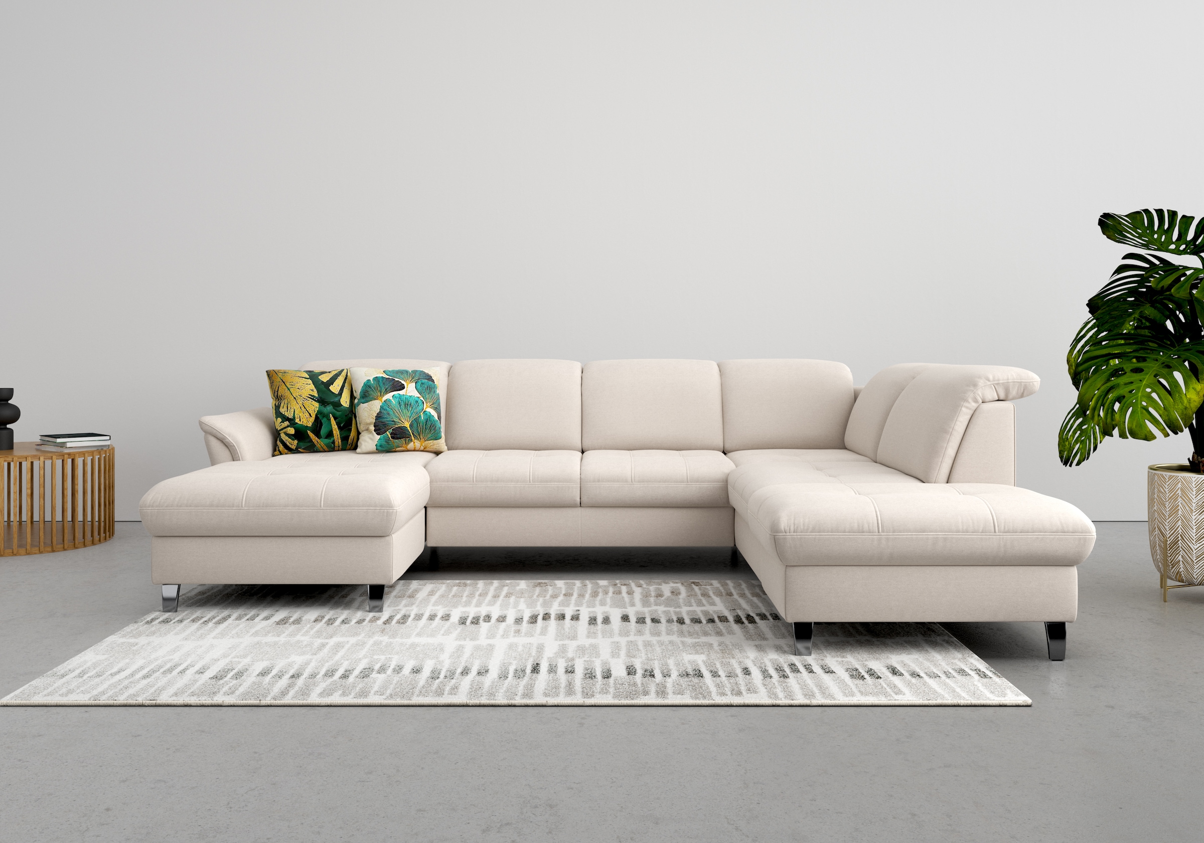 sit&more Wohnlandschaft »Maggiore U-Form« wahlweise mit Kopfteilverstellung günstig online kaufen