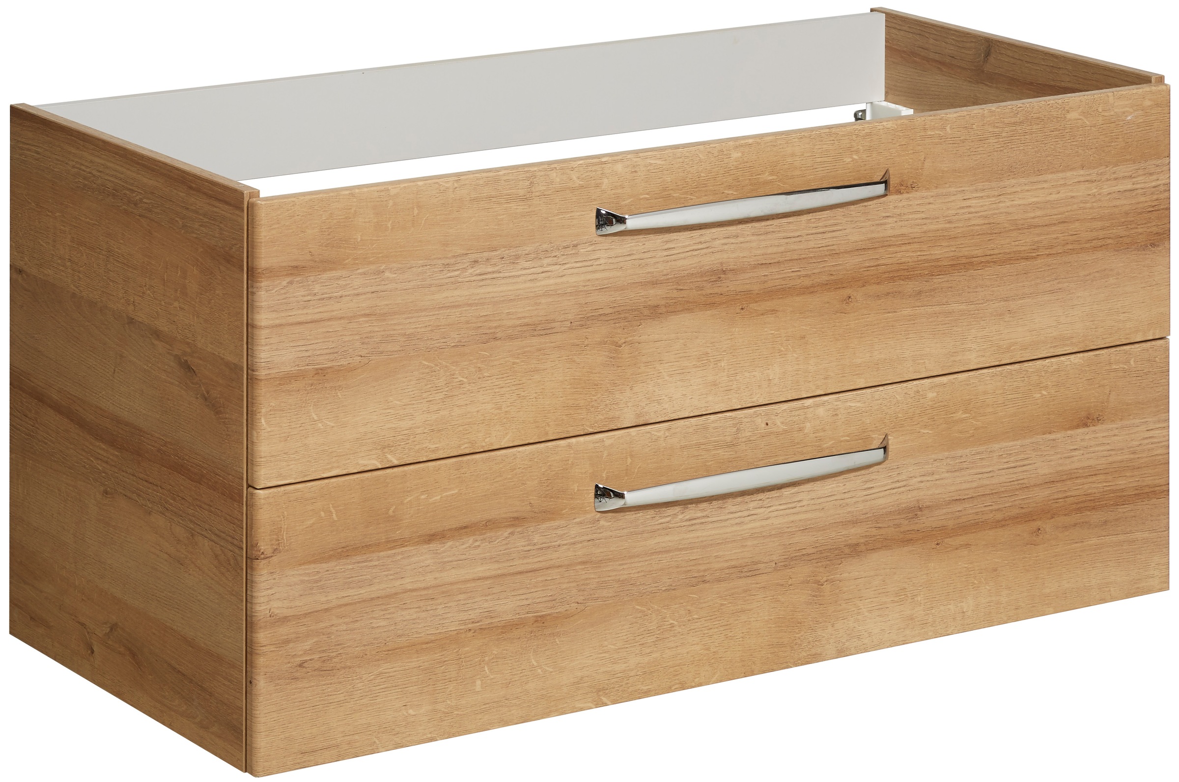 Saphir Badmöbel-Set »Trentino 2-teilig Keramik-Waschtisch, Spiegelschrank mit LED-Leuchte«, (3 St.), Badmöbel-Set 109cm breit, inkl. Türdämpfer, 3 Türen, 2 Auszügen
