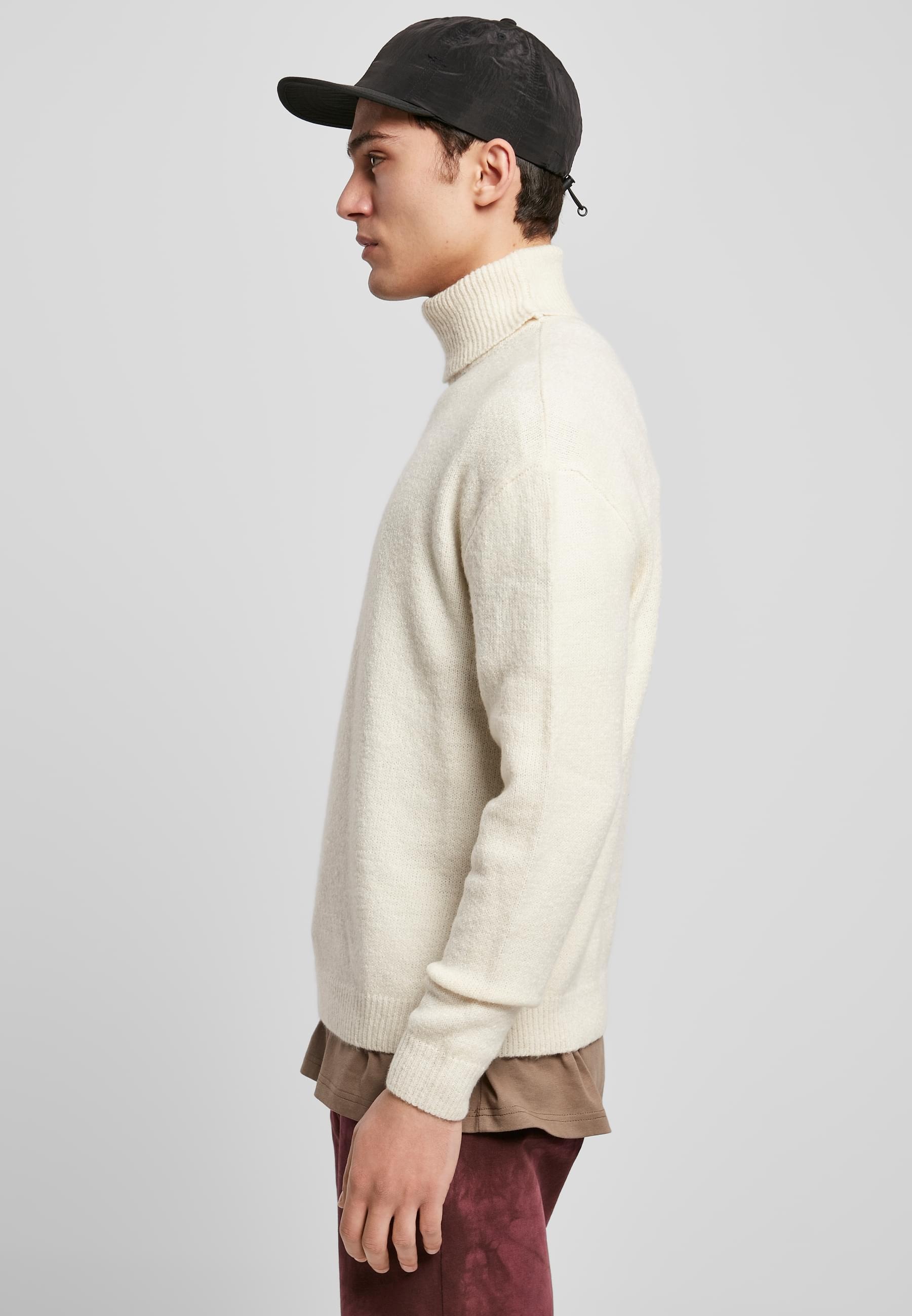 URBAN CLASSICS Rundhalspullover »Urban Classics Herren Oversized Roll Neck Sweater« 1 Stk.