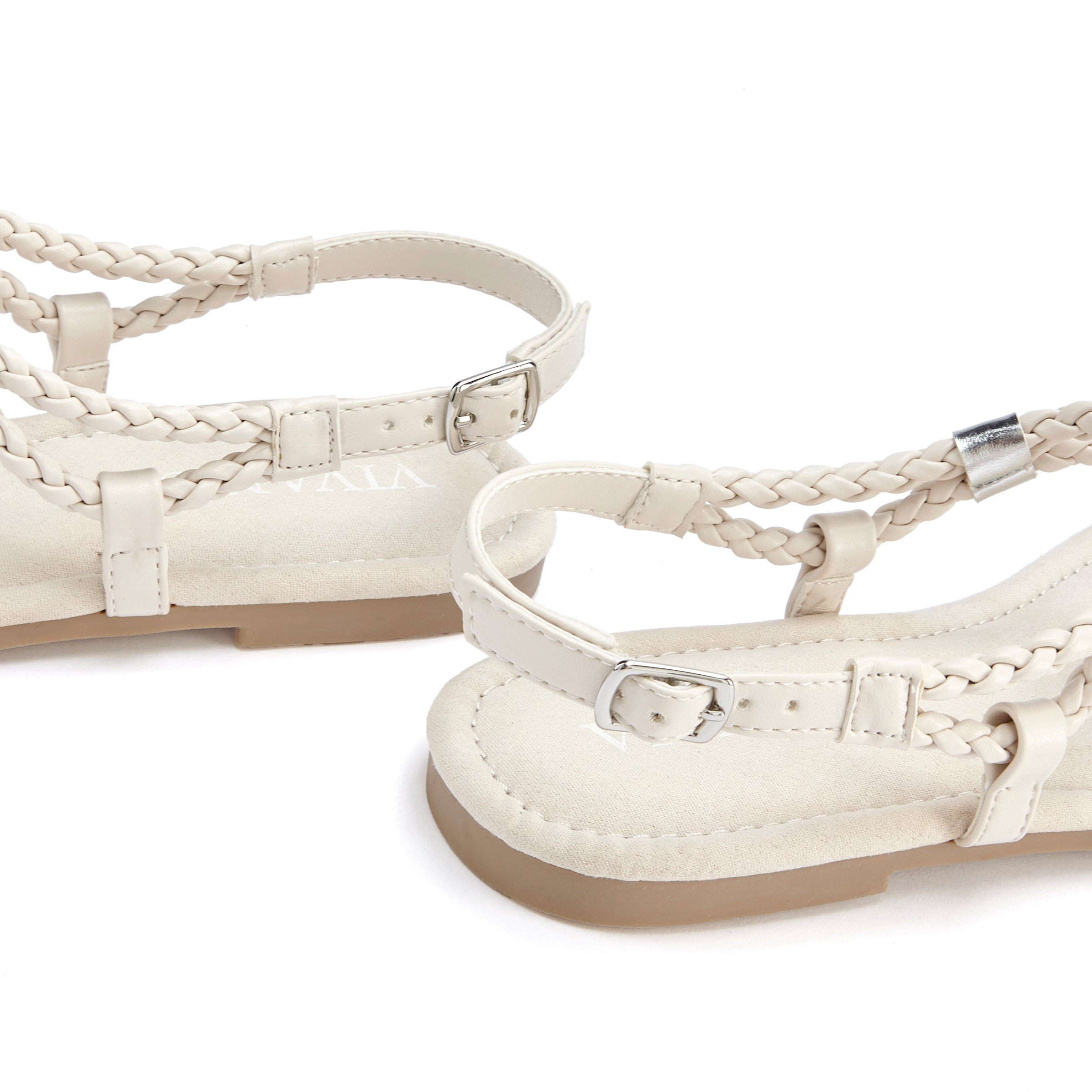 Vivance Sandale »Sommerschuh«  Zehentrenner, Sommerschuh, Sandalette mit raffinierten Riemchen