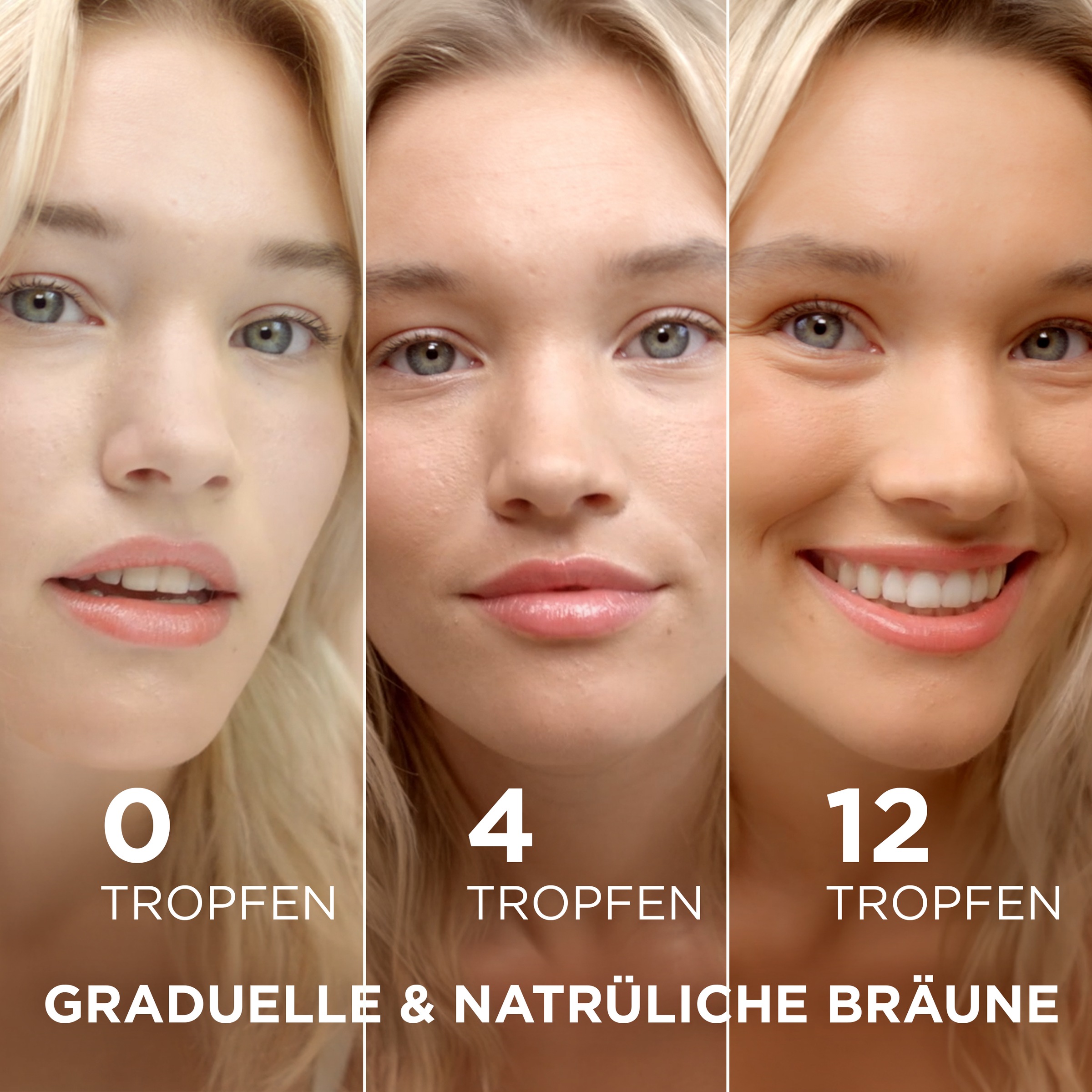 GARNIER Selbstbräunungskonzentrat »AMBRE SOLAIRE NATUTRAL BRONZER« sorgt für einen Teint, pflegt die Haut zugleich, zieht schnell ein