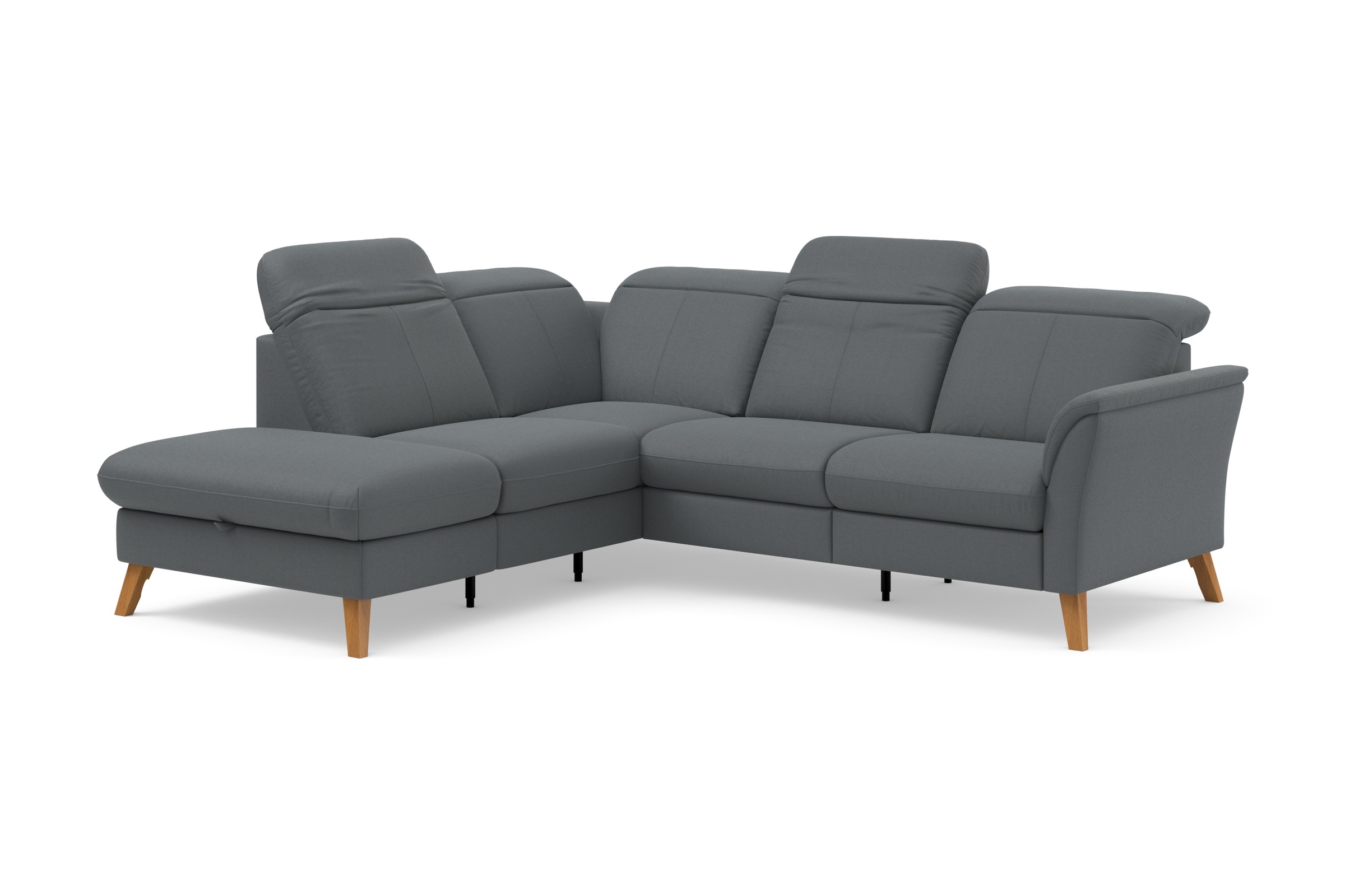 sit&more Ecksofa »Romero L-Form«, wahlweise mit oder ohne TV-Funktion, Bettfunktion, Bettkasten