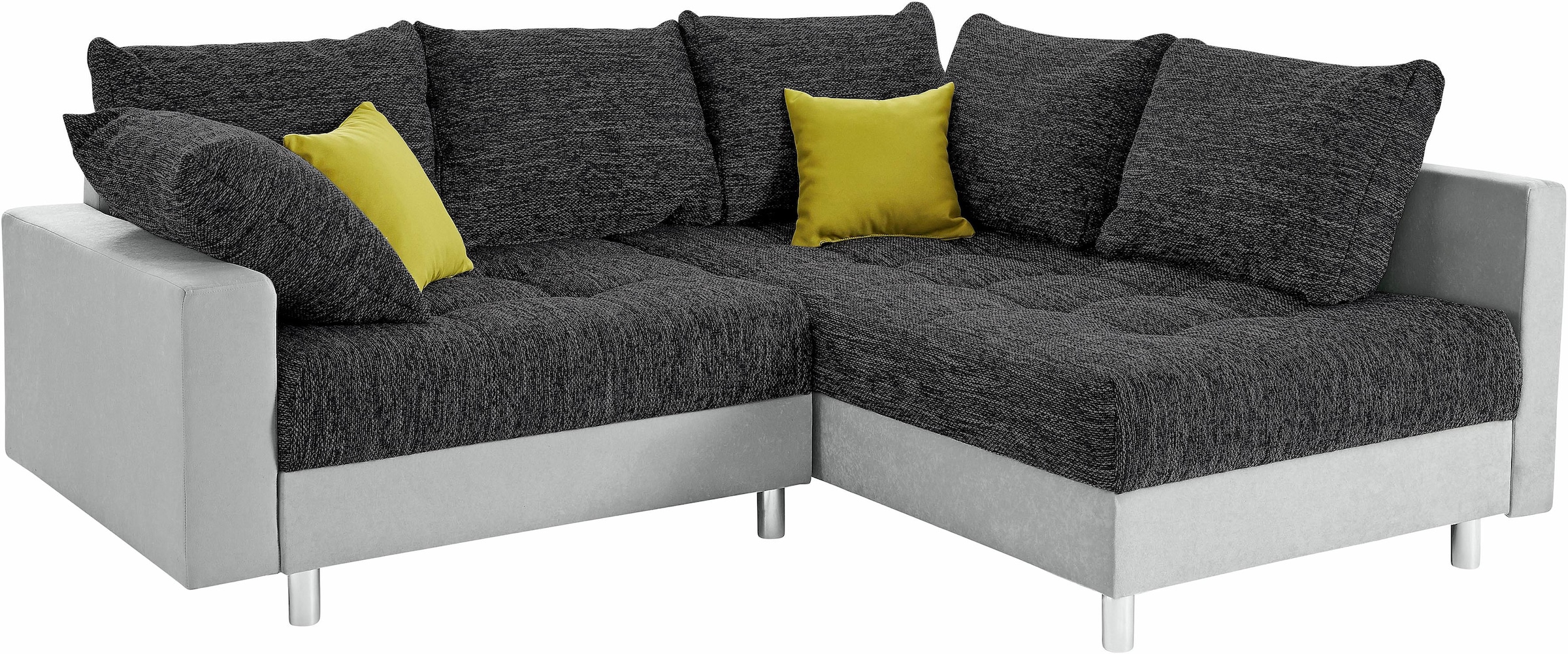 COLLECTION AB Ecksofa »Antonia L-Form«, mit Federkern und zusätzlichem Hocker