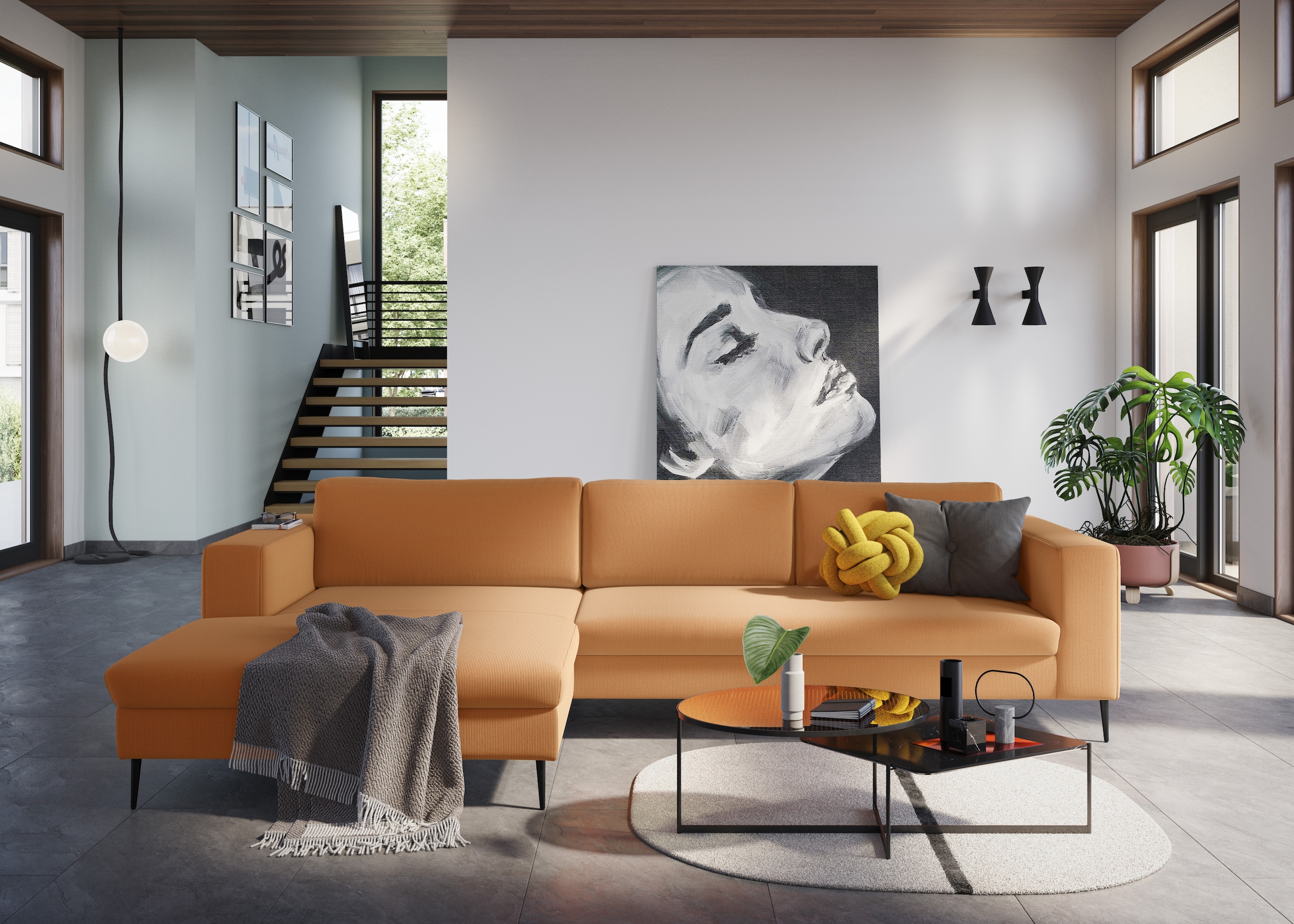DOMO collection Ecksofa »Modica, zeitlos und elegant, L-Form« moderne Optik günstig online kaufen