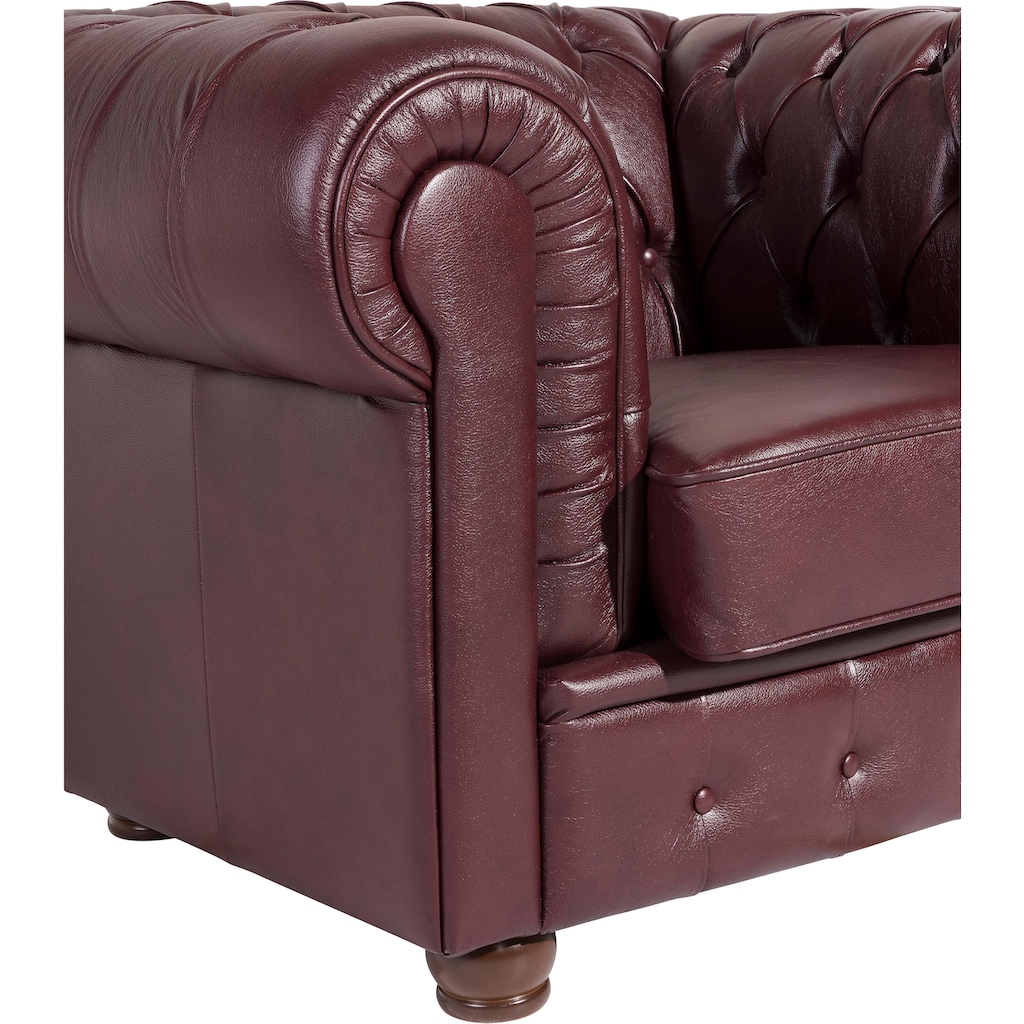 Max Winzer® Sessel »Bristol«, mit edler Knopfheftung, Breite 110 cm