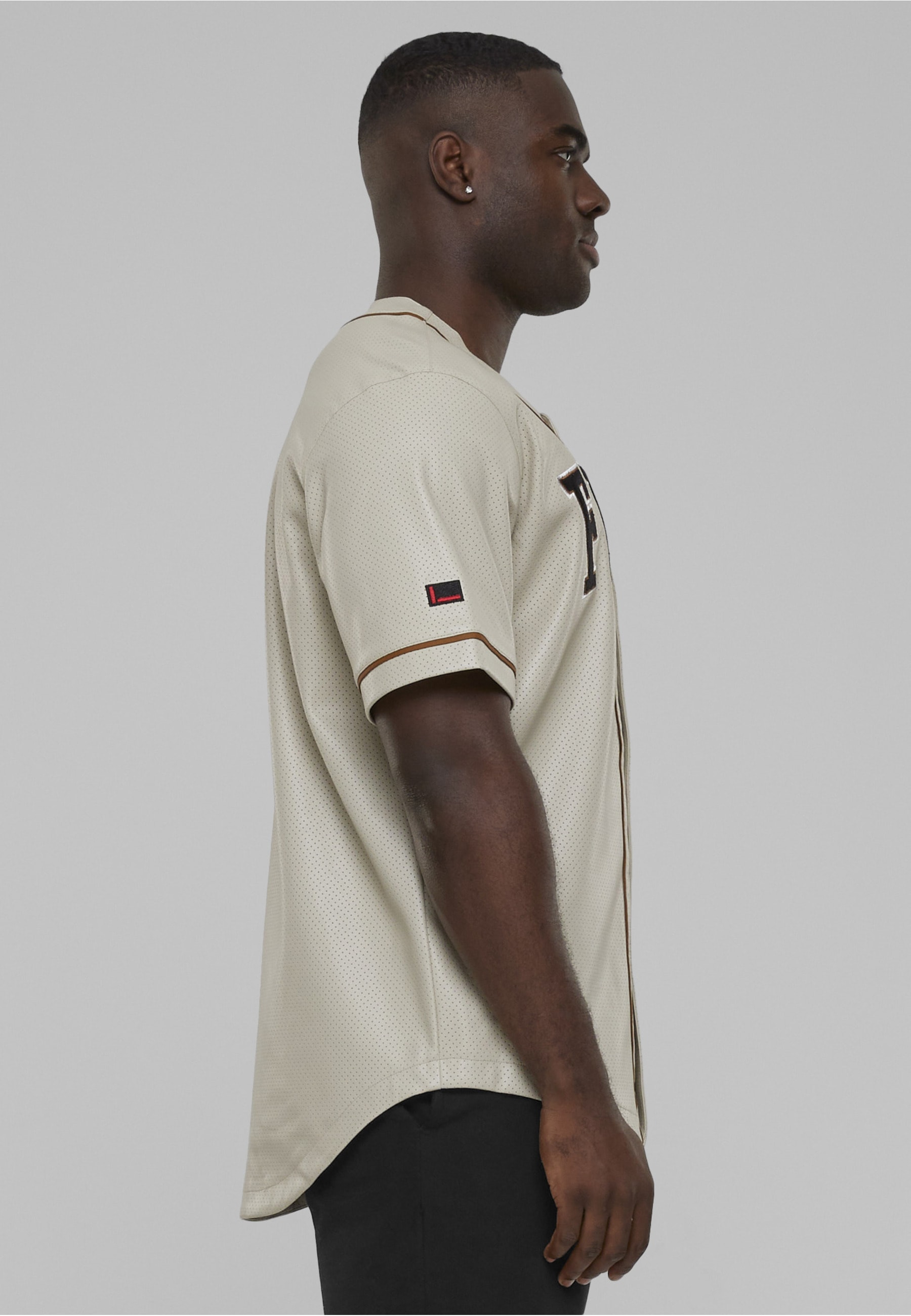 Fubu T-Shirt »Fubu Herren FM233-007-1 FUBU College Leather Baseball Jersey« 1 Stk.