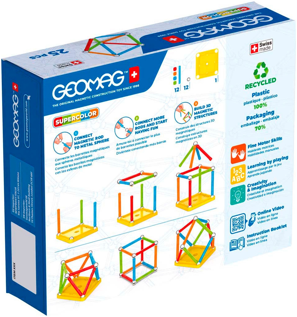 Geomag™ Magnetspielbausteine »GEOMAG™  Supercolor Recycled«