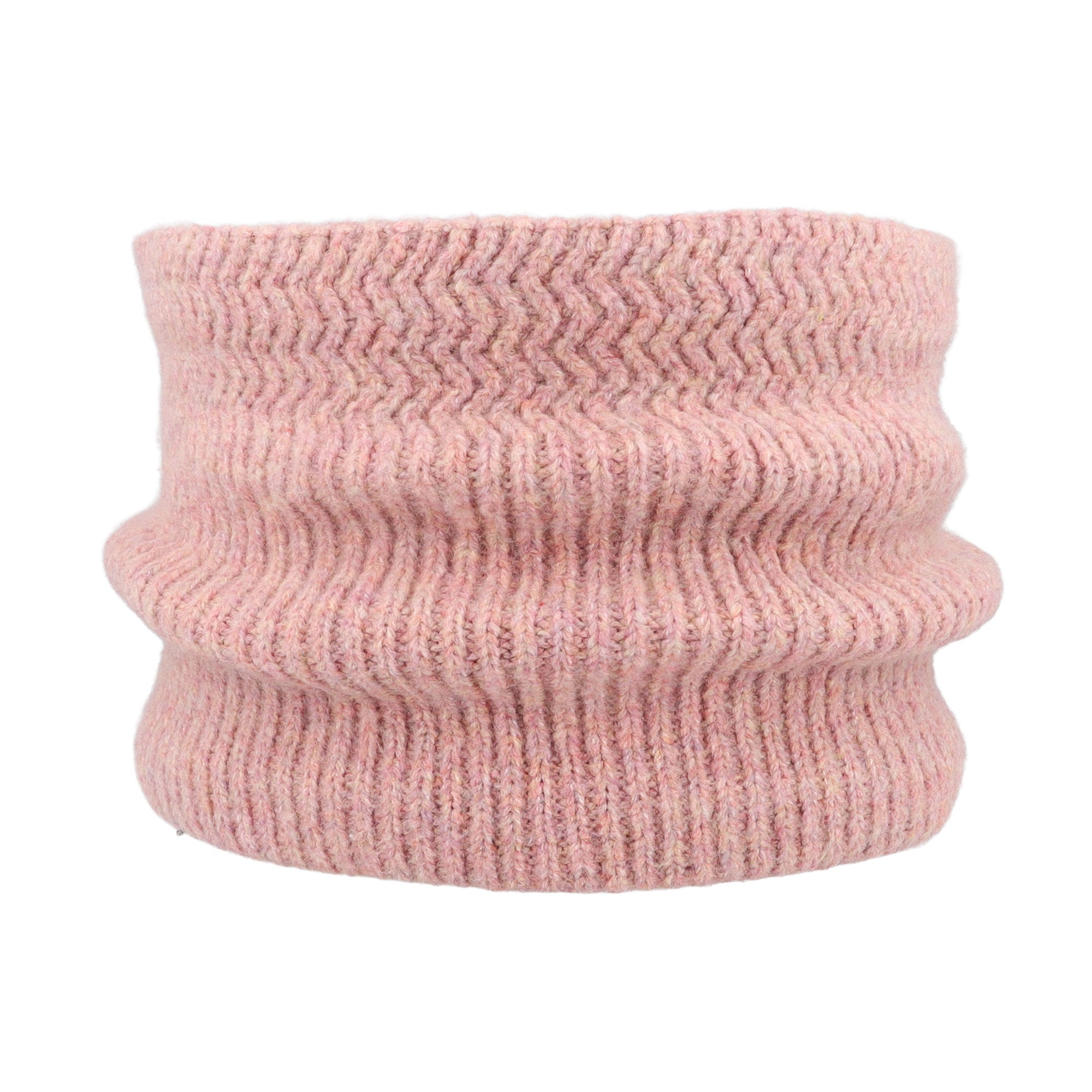 MAXIMO Loop Schlauchschal, Melange, soft, Jerseyfutter, Zick-Zack, 17 x 25 cm