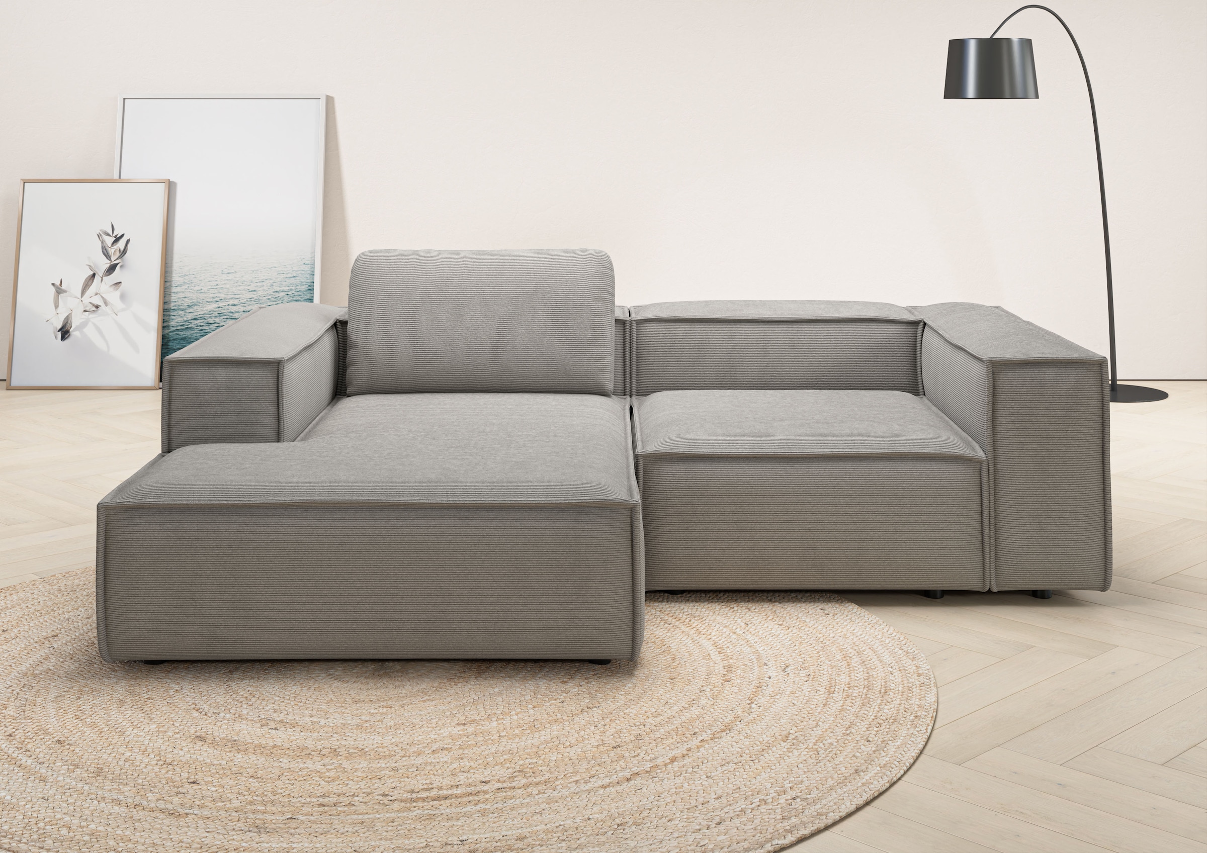 Places of Style Ecksofa »Watertown, kompakte L-Form, 246 cm breite für klei günstig online kaufen